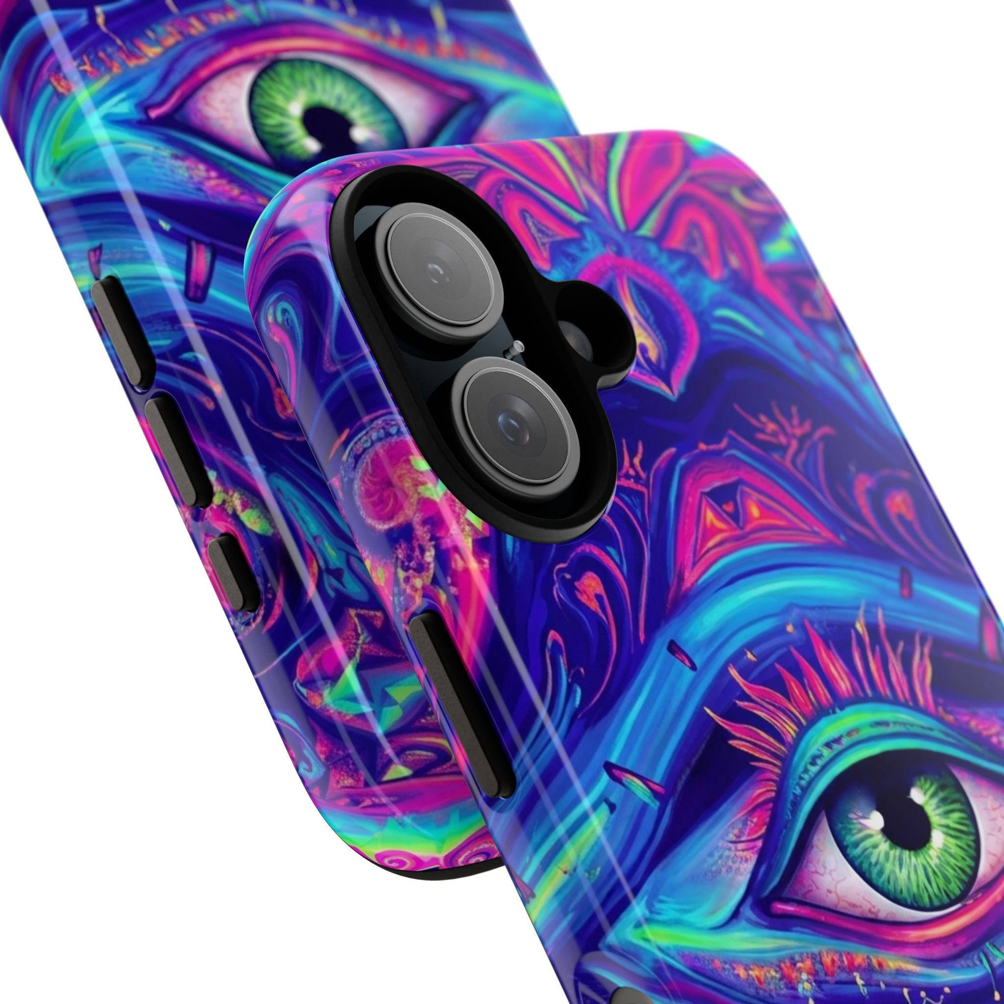 Psychedelic Third Eye Phone Case — Vibrant Retro Trippy Protective Cover