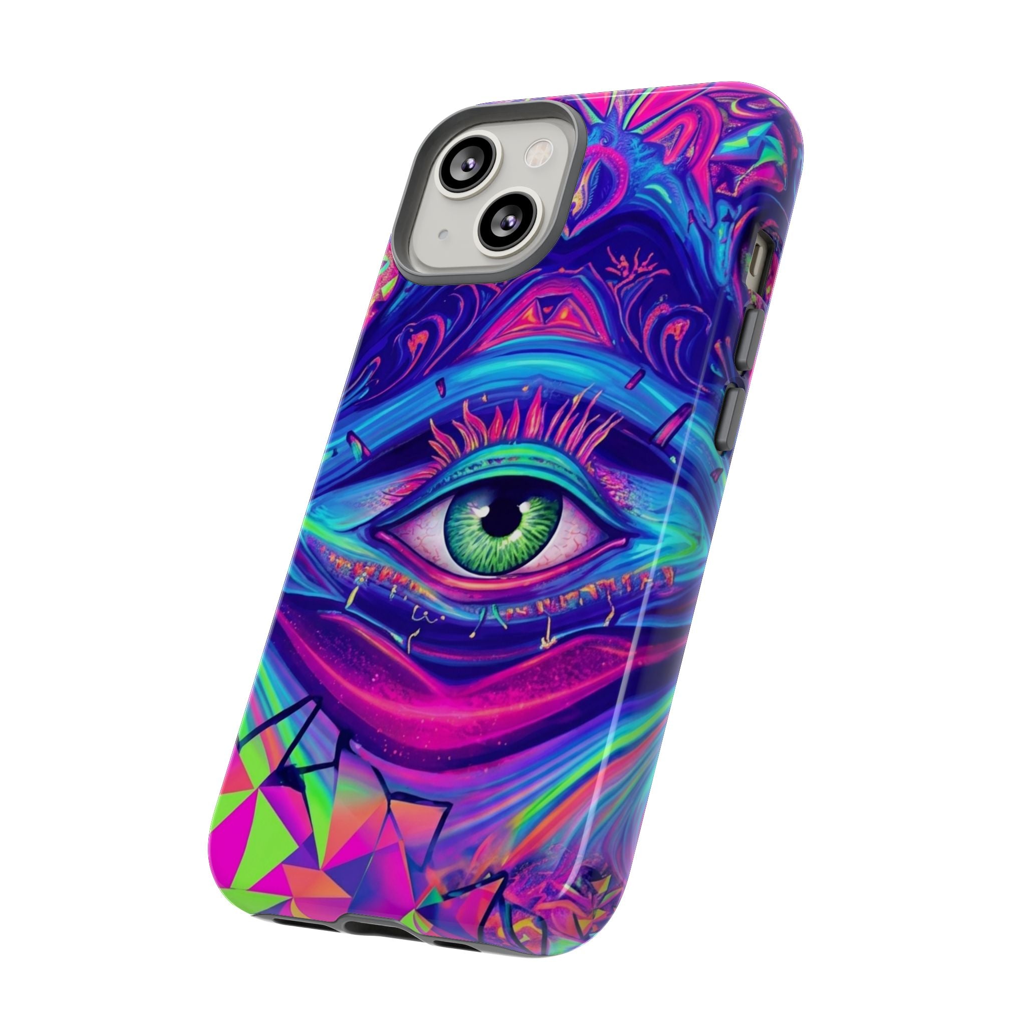 Psychedelic Third Eye Phone Case — Vibrant Retro Trippy Protective Cover