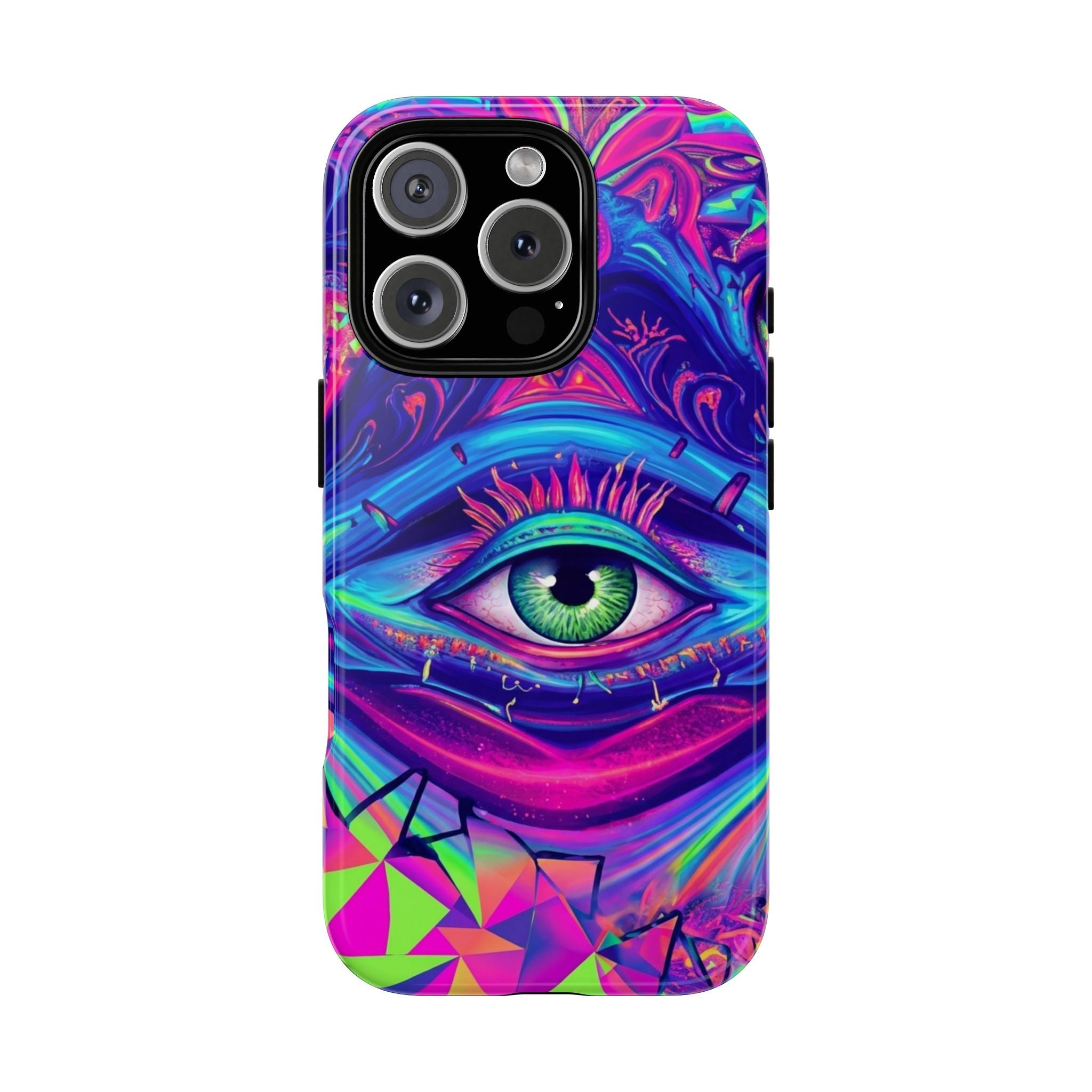 Psychedelic Third Eye Phone Case — Vibrant Retro Trippy Protective Cover
