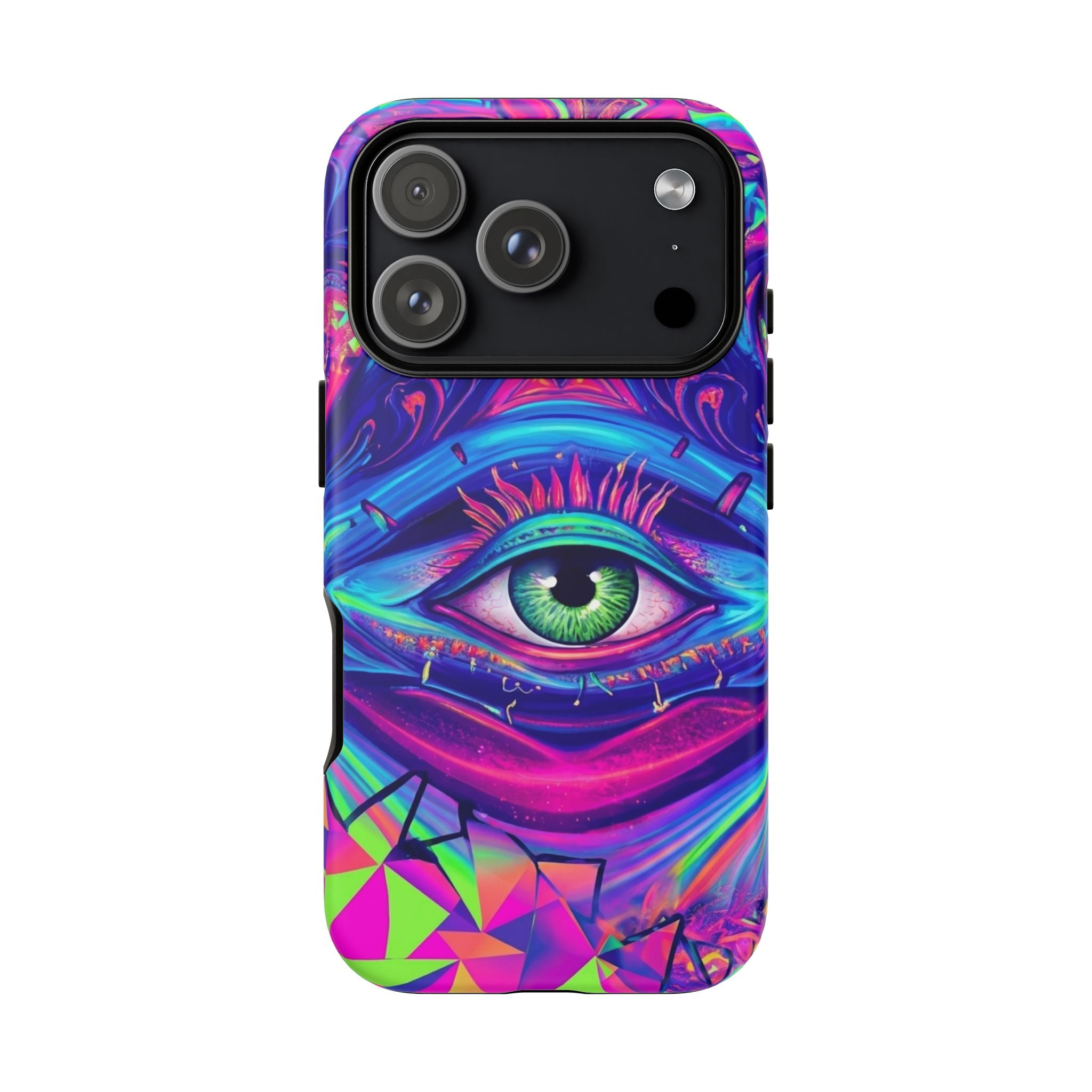 Psychedelic Third Eye Phone Case — Vibrant Retro Trippy Protective Cover