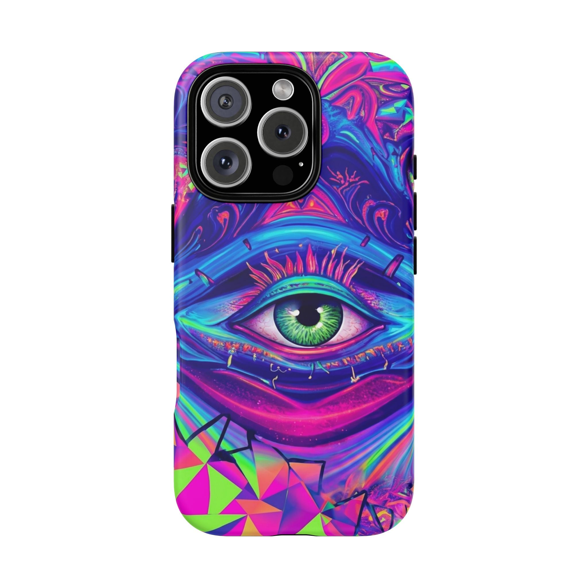 Psychedelic Third Eye Phone Case — Vibrant Retro Trippy Protective Cover