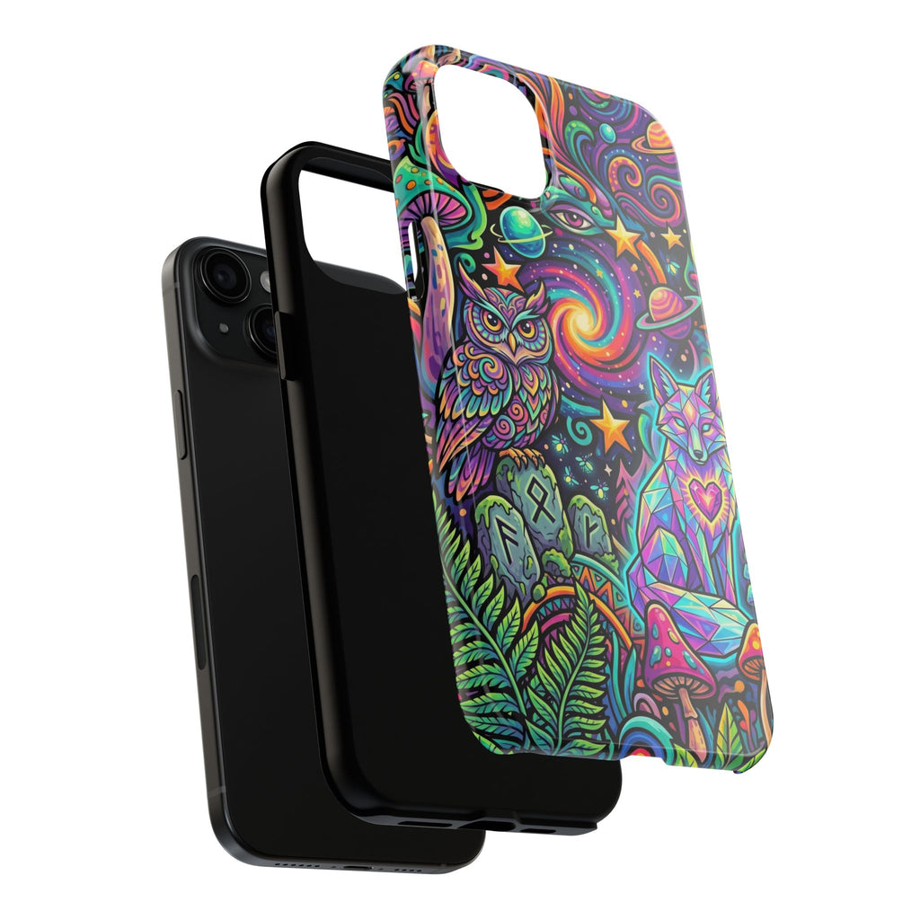 Psychedelic Owl/Wolf Tough Phone Cases