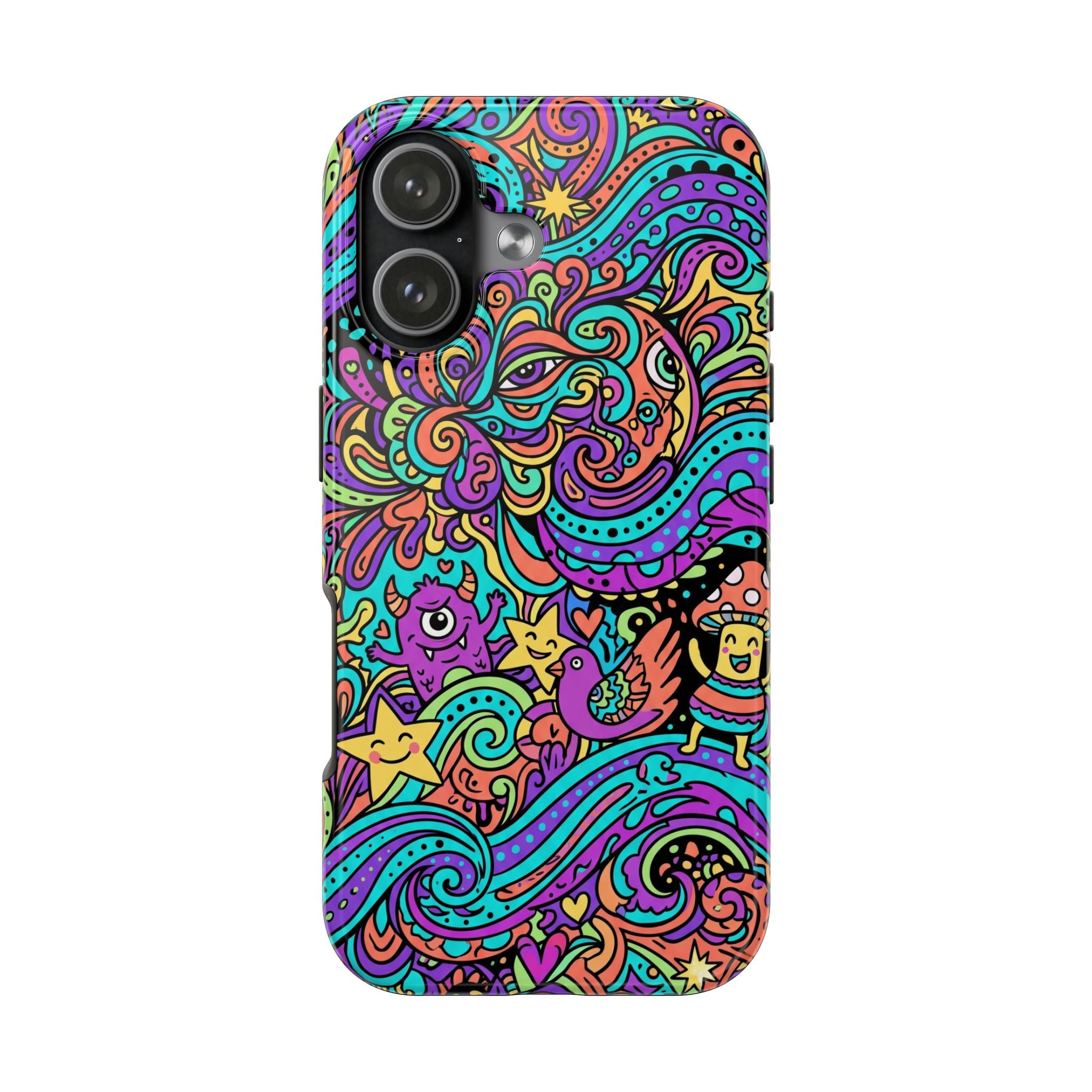 Psychedelic Doodle Wave | Tough Phone Cases