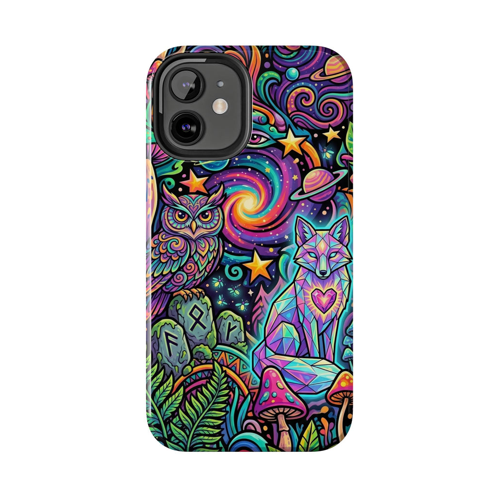 Psychedelic Owl/Wolf Tough Phone Cases
