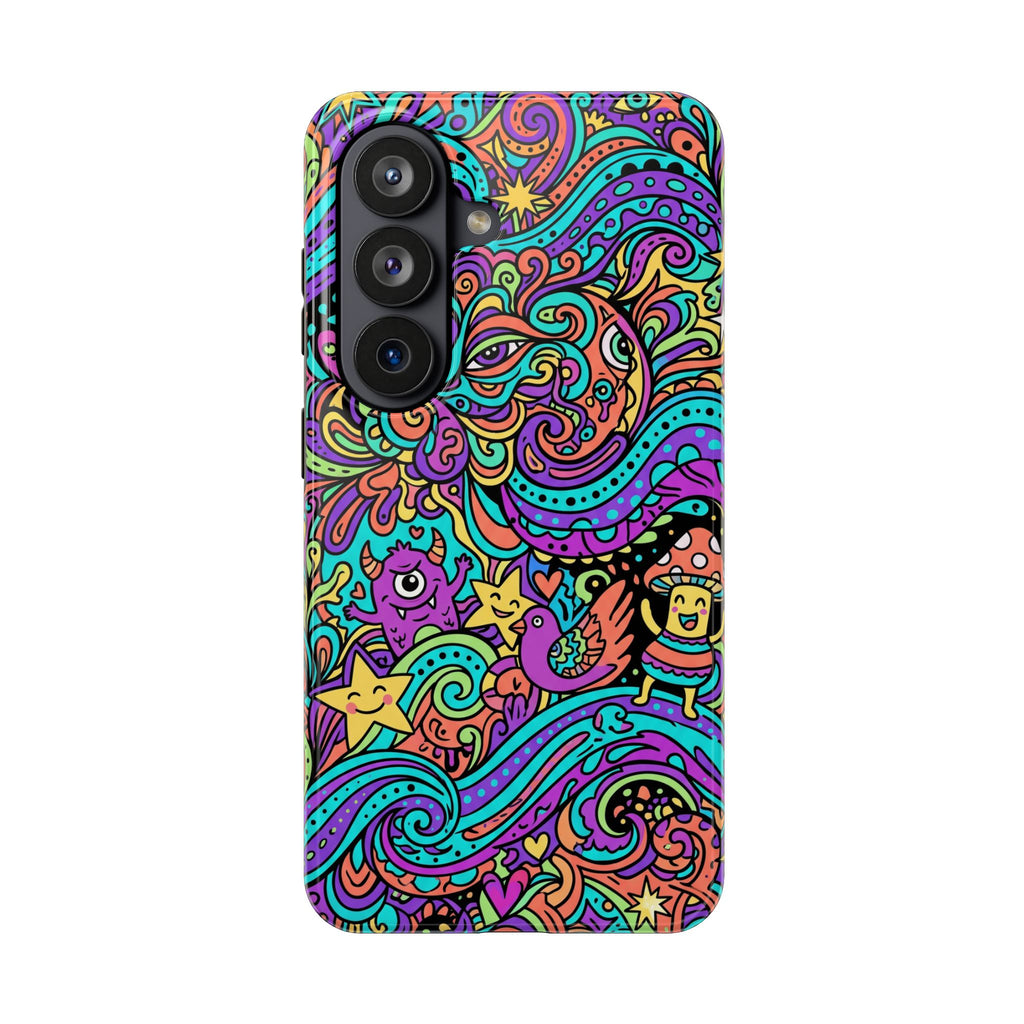 Psychedelic Doodle Wave | Tough Phone Cases