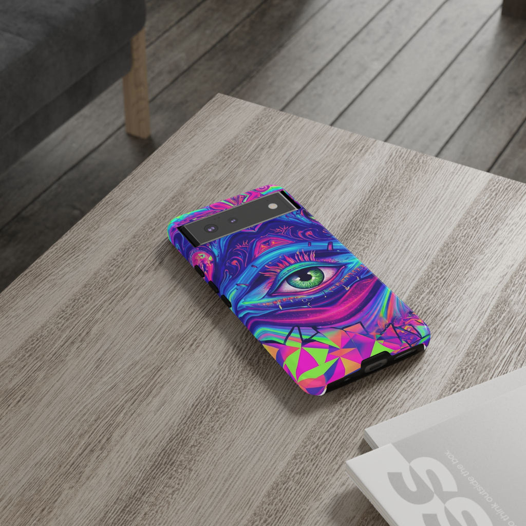 Psychedelic Third Eye Phone Case — Vibrant Retro Trippy Protective Cover