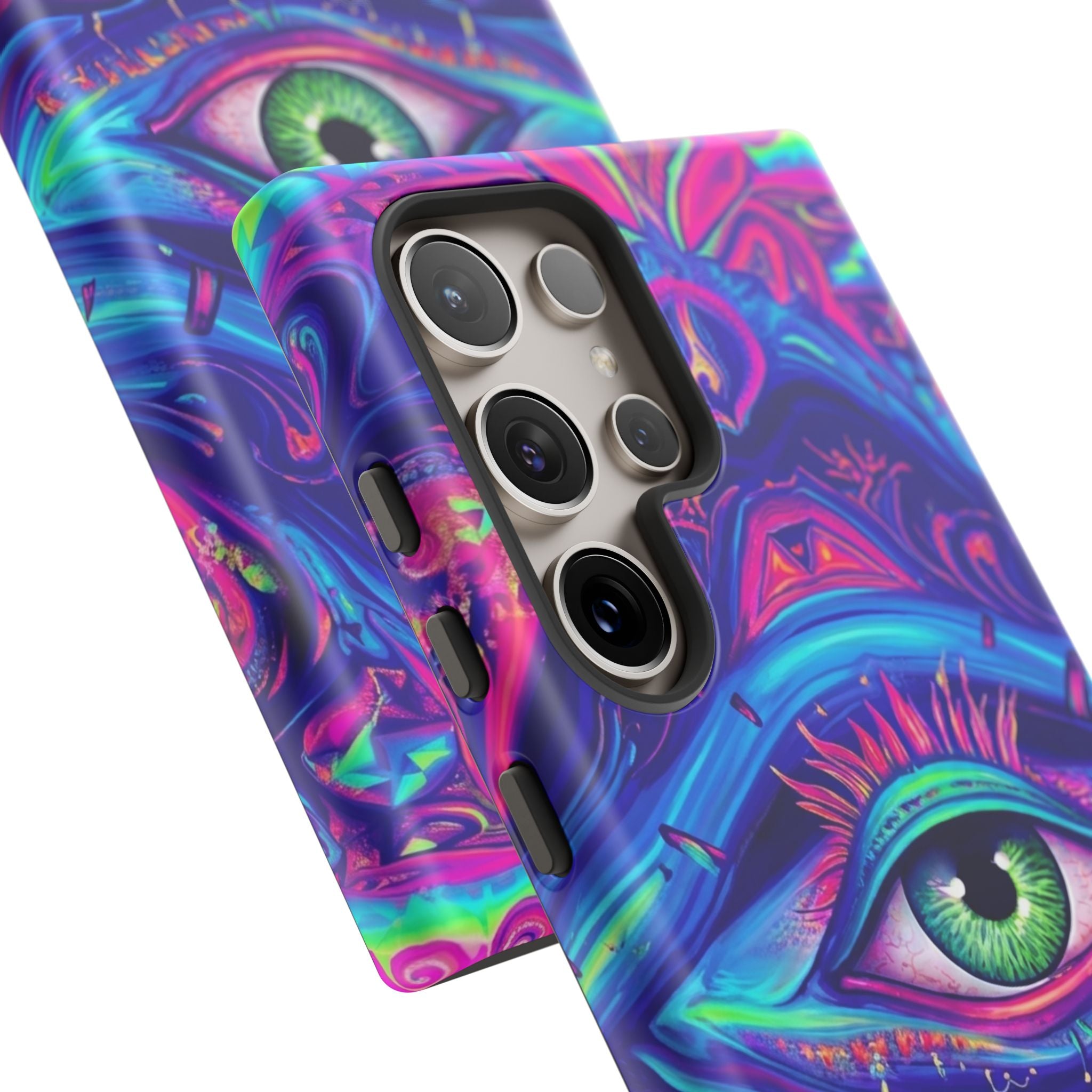 Psychedelic Third Eye Phone Case — Vibrant Retro Trippy Protective Cover