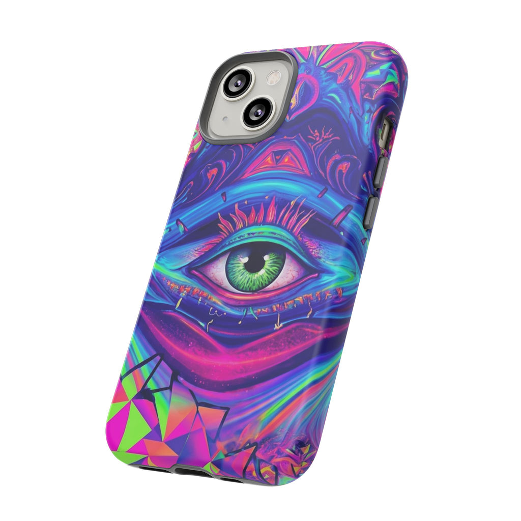 Psychedelic Third Eye Phone Case — Vibrant Retro Trippy Protective Cover