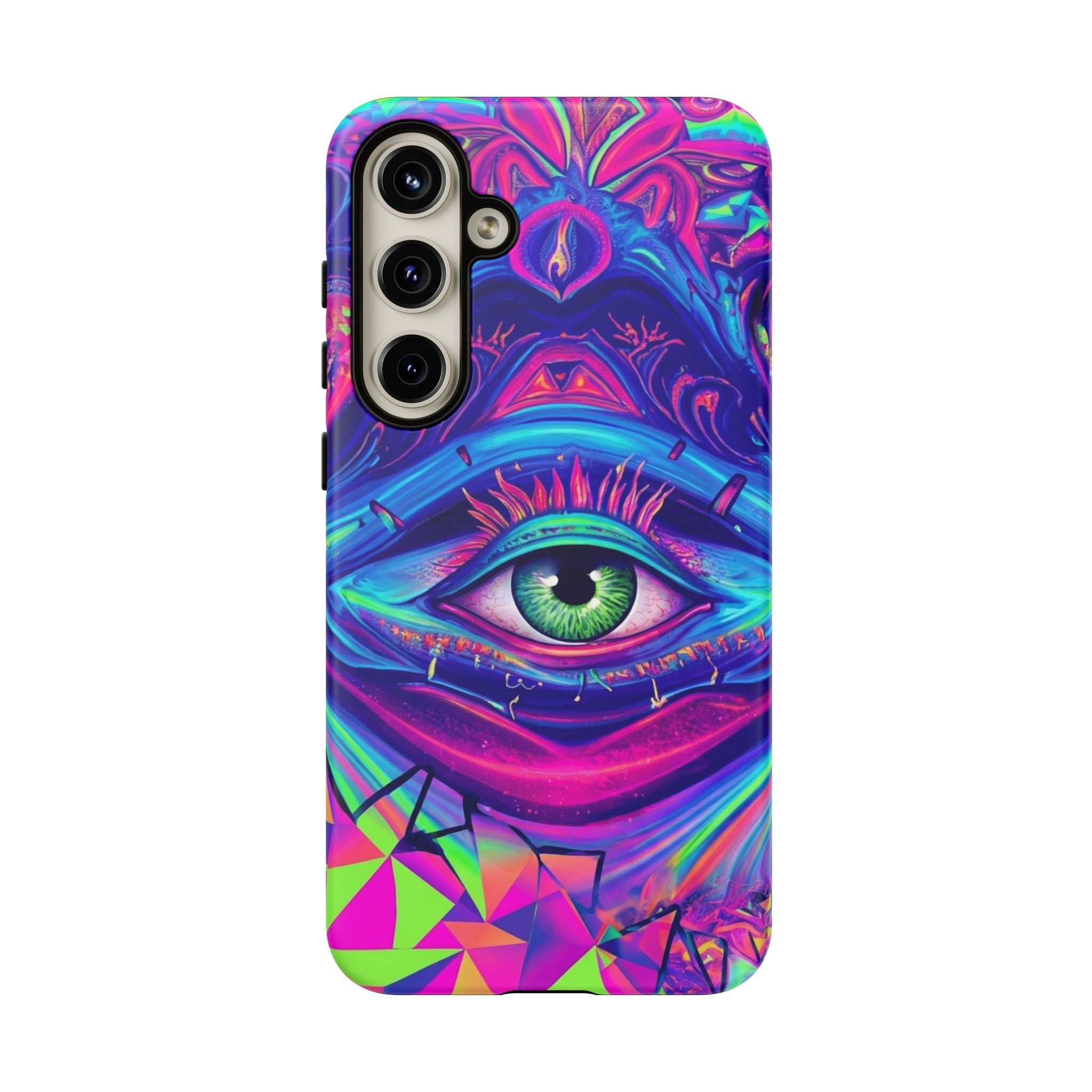 Psychedelic Third Eye Phone Case — Vibrant Retro Trippy Protective Cover