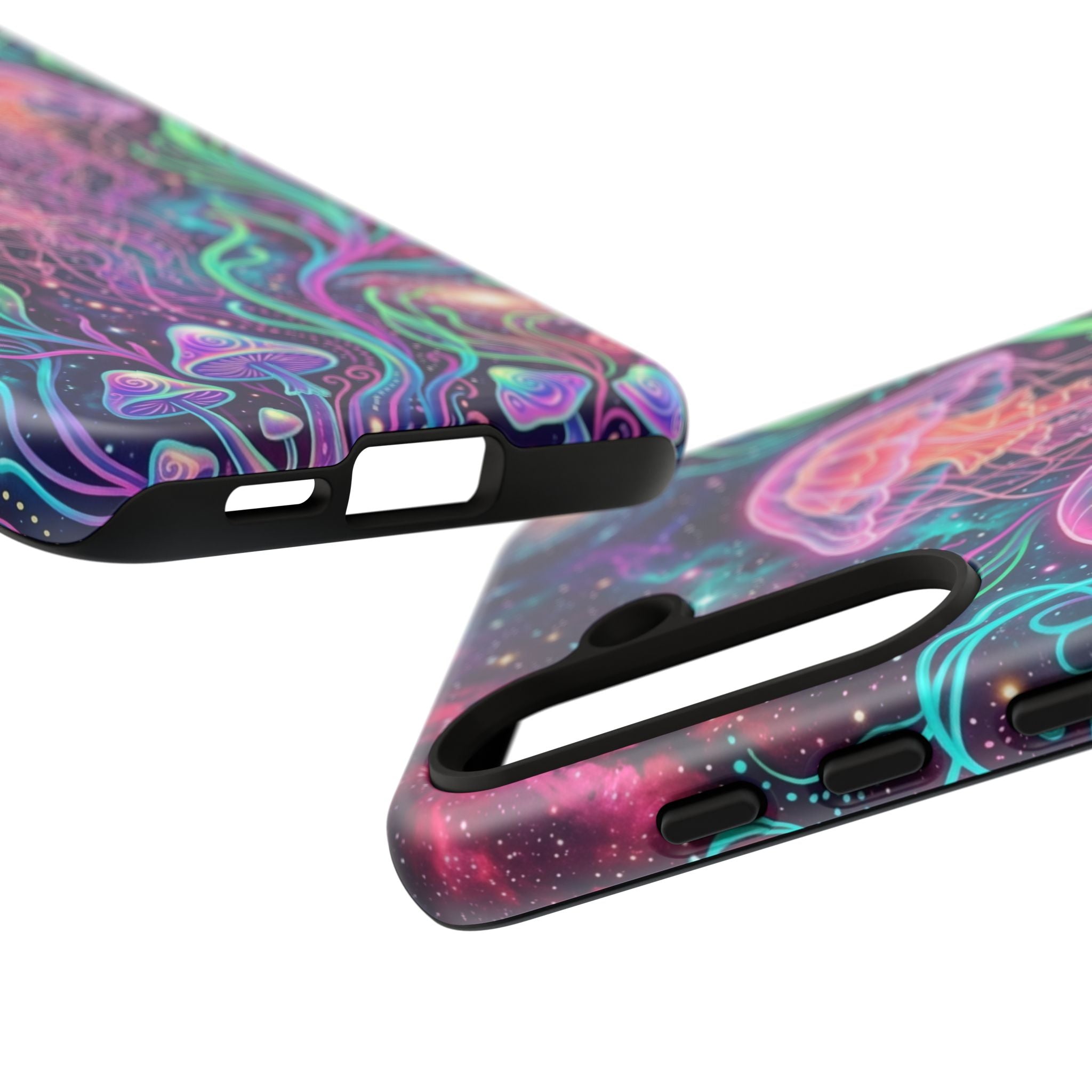 Jellyfish Galaxy Phone Case – Neon Sea Mushroom Tough Case