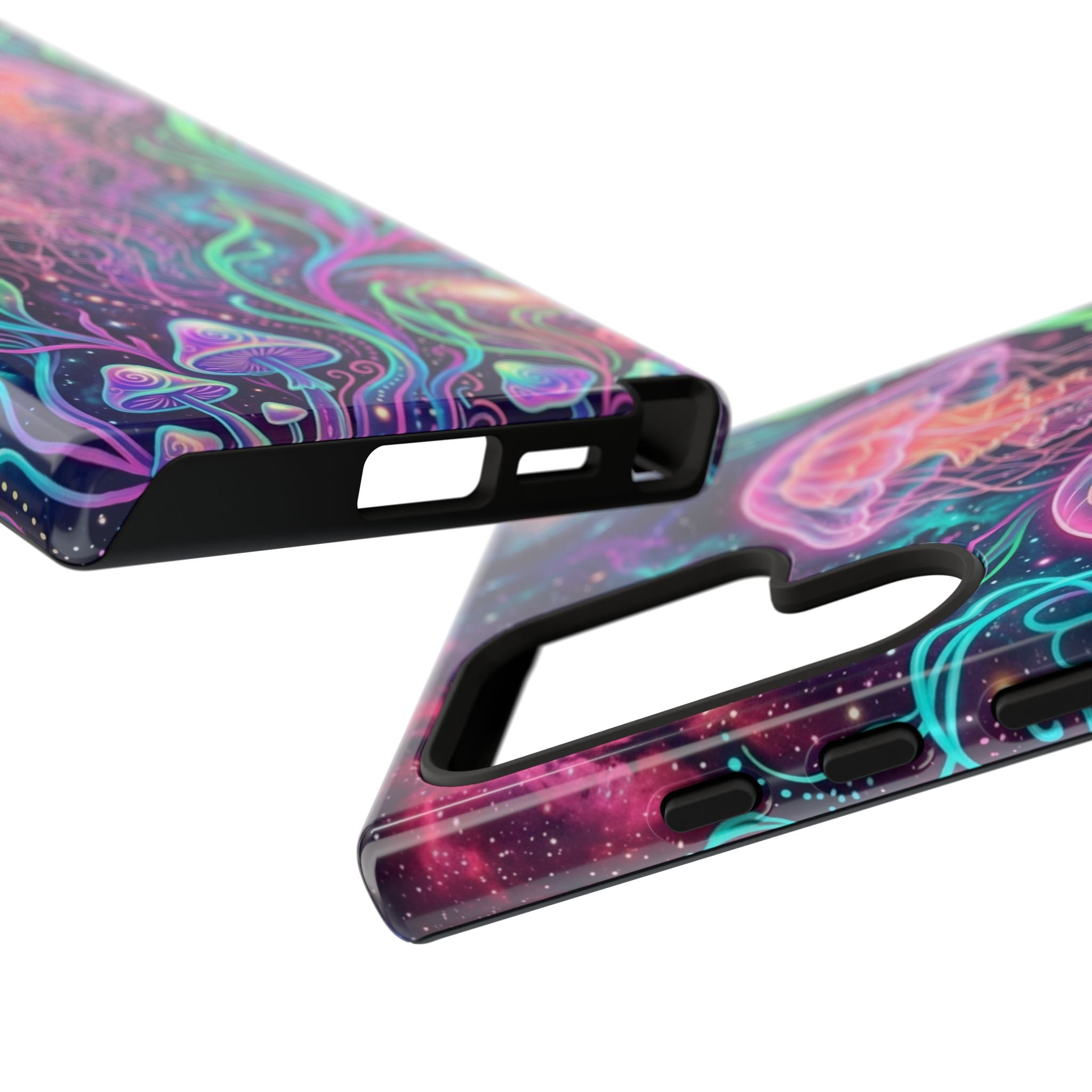 Jellyfish Galaxy Phone Case – Neon Sea Mushroom Tough Case