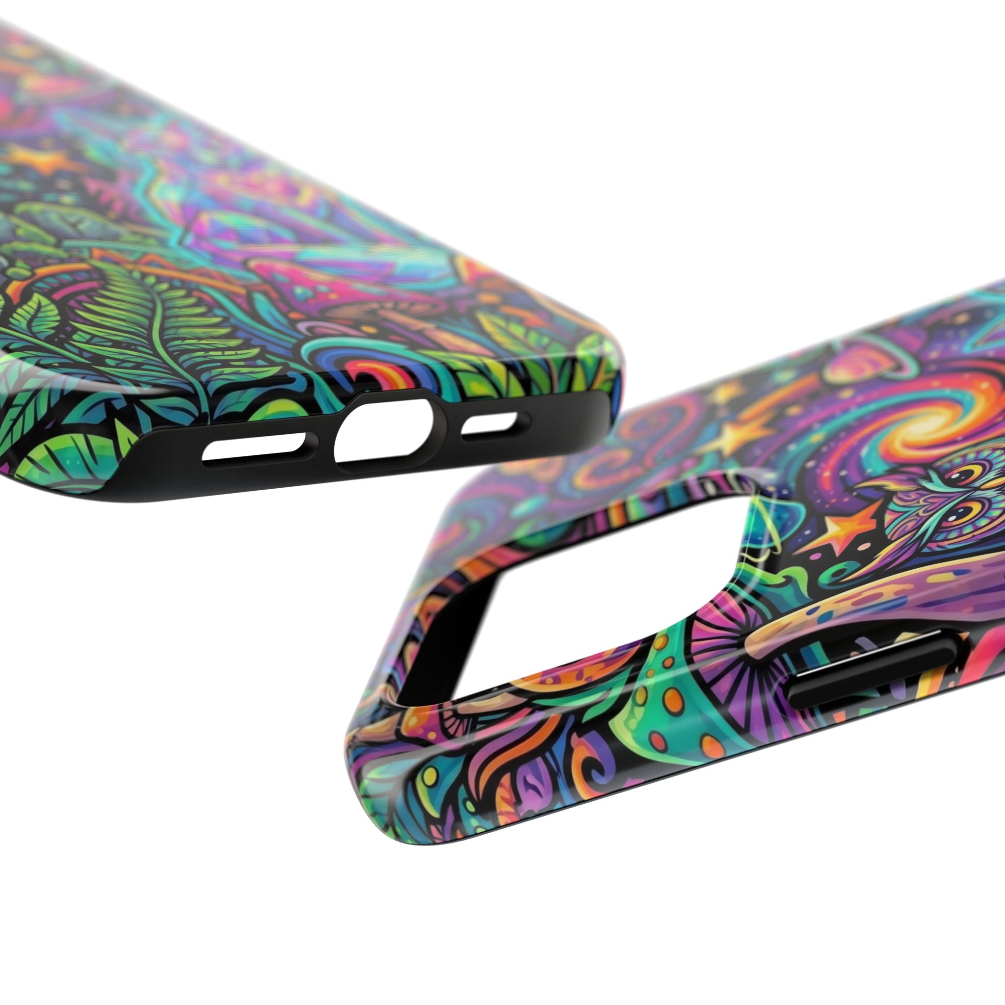 Psychedelic Owl/Wolf Tough Phone Cases