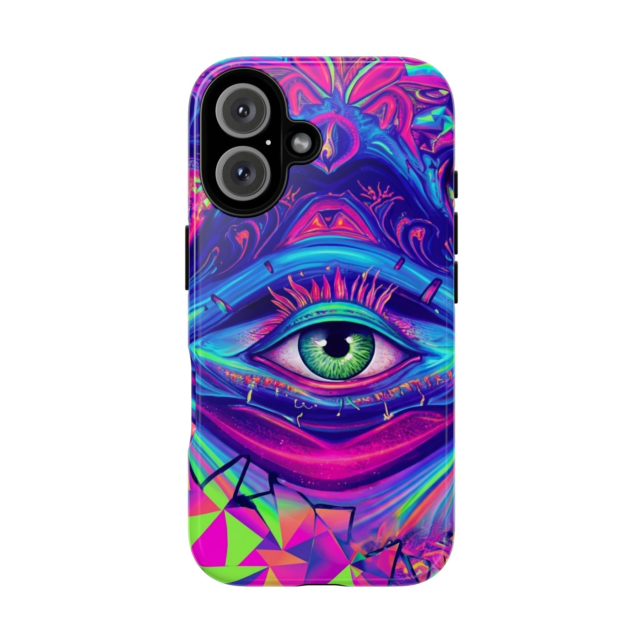 Psychedelic Third Eye Phone Case — Vibrant Retro Trippy Protective Cover