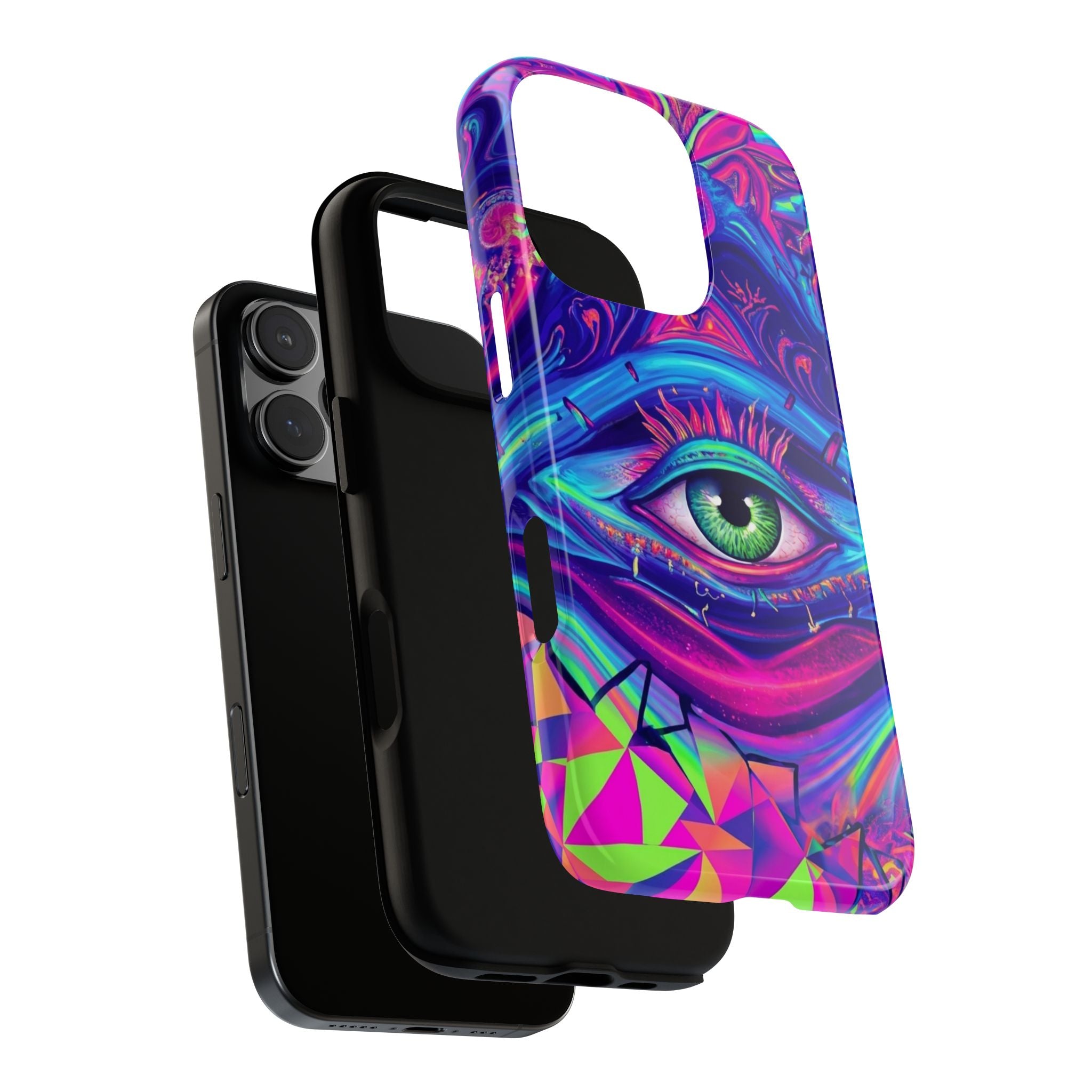 Psychedelic Third Eye Phone Case — Vibrant Retro Trippy Protective Cover