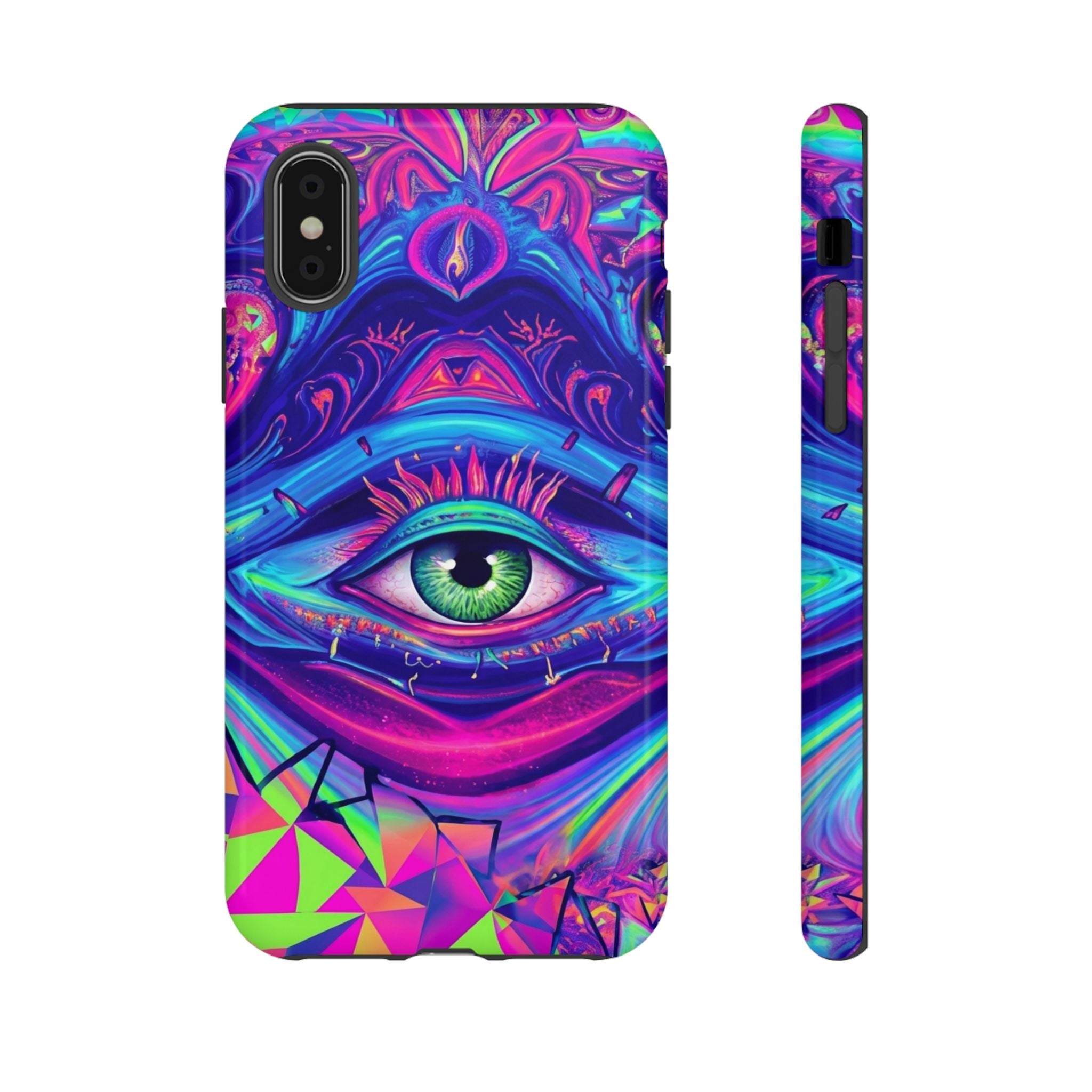 Psychedelic Third Eye Phone Case — Vibrant Retro Trippy Protective Cover