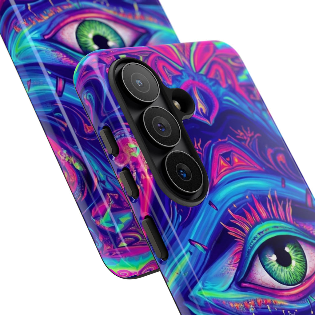 Psychedelic Third Eye Phone Case — Vibrant Retro Trippy Protective Cover