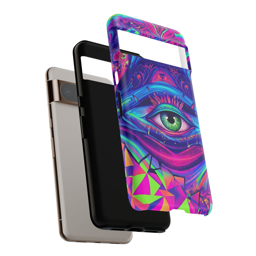 Psychedelic Third Eye Phone Case — Vibrant Retro Trippy Protective Cover