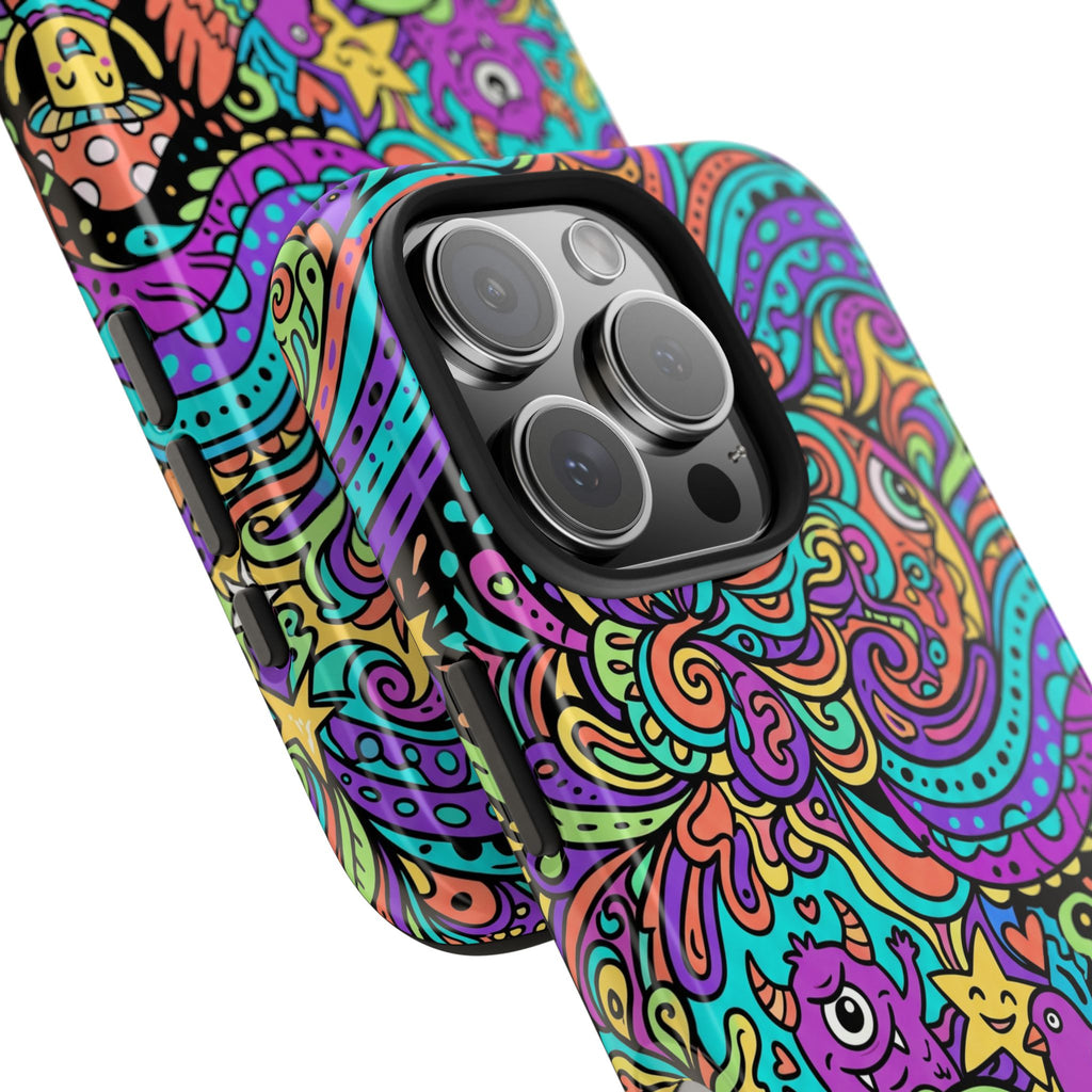 Psychedelic Doodle Wave | Tough Phone Cases