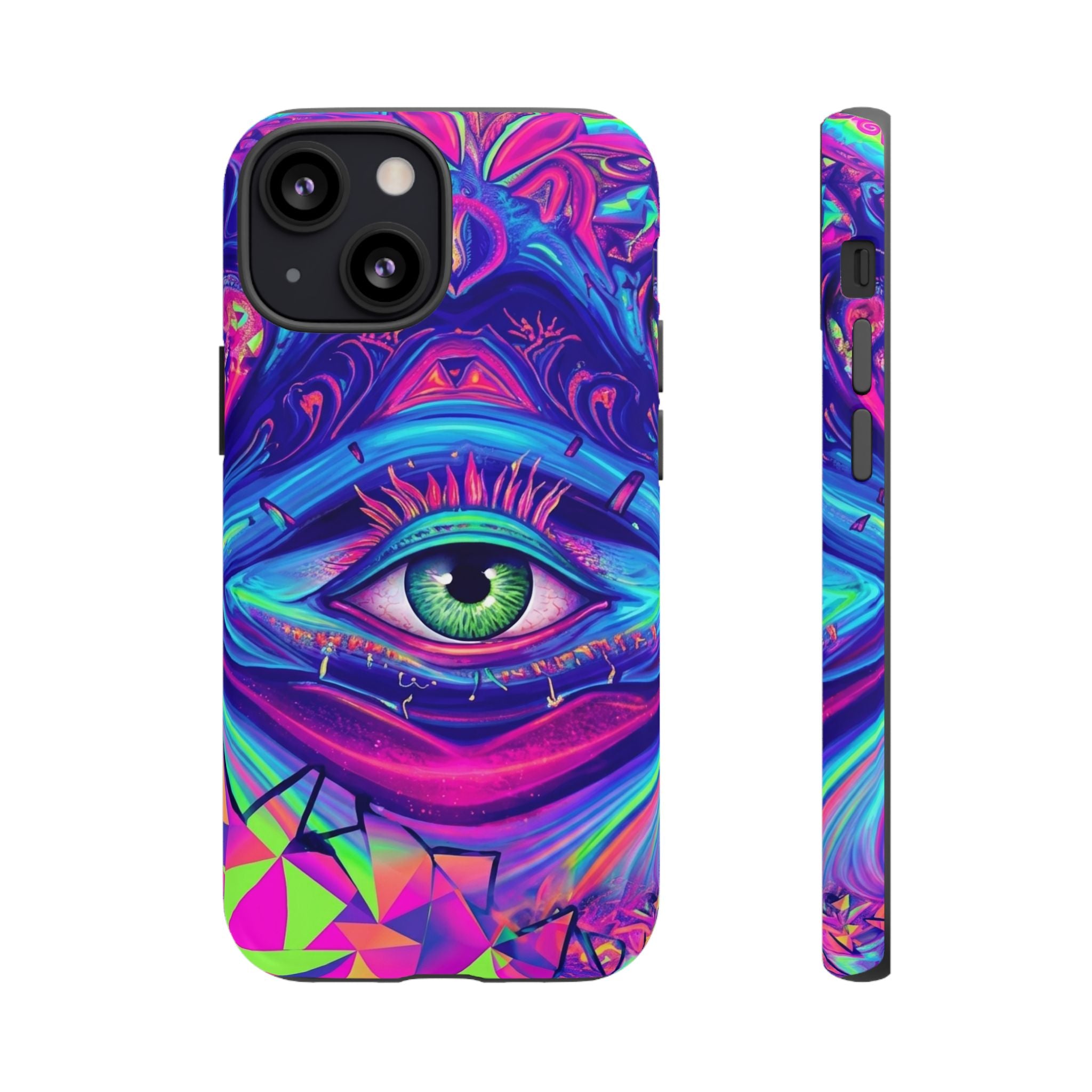 Psychedelic Third Eye Phone Case — Vibrant Retro Trippy Protective Cover