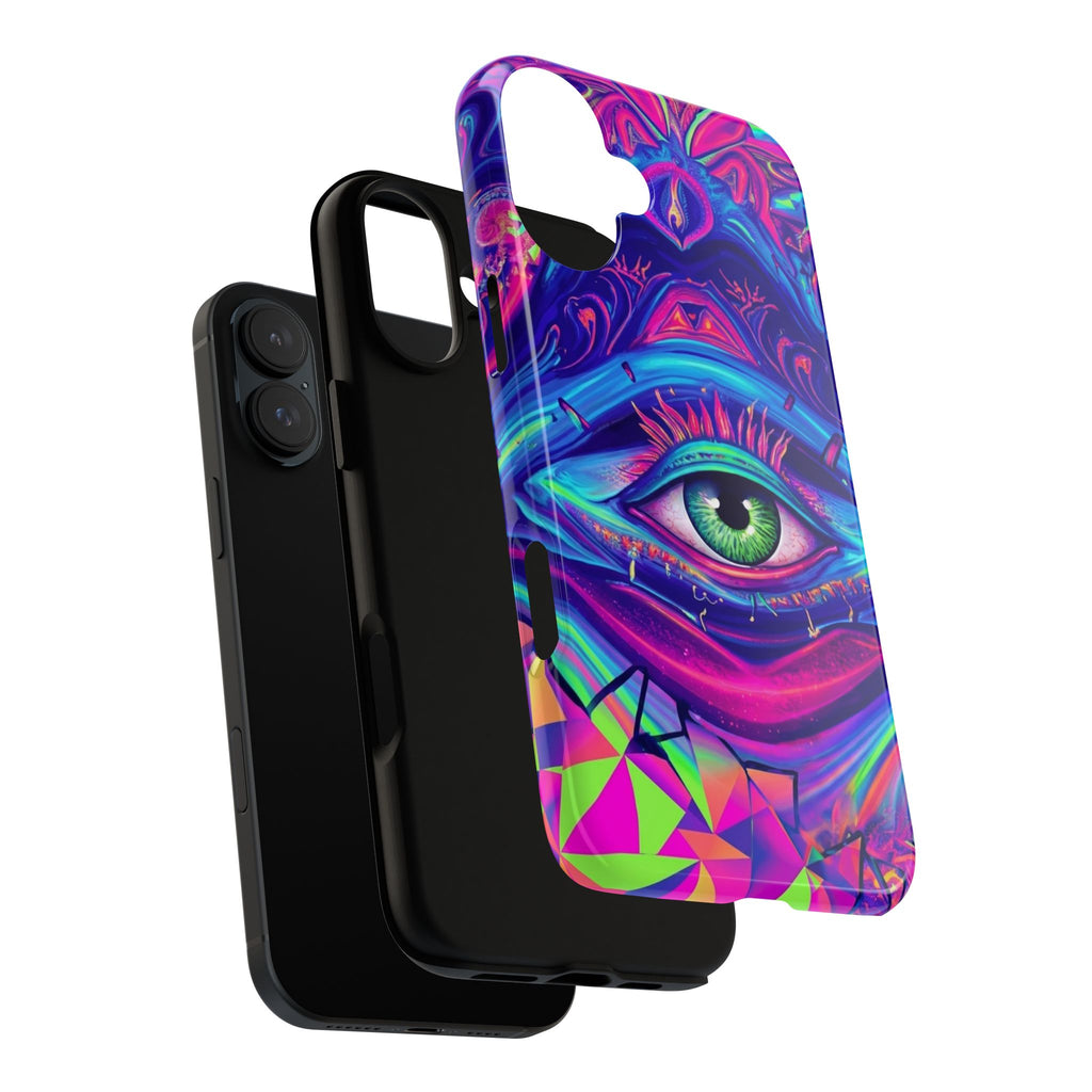 Psychedelic Third Eye Phone Case — Vibrant Retro Trippy Protective Cover