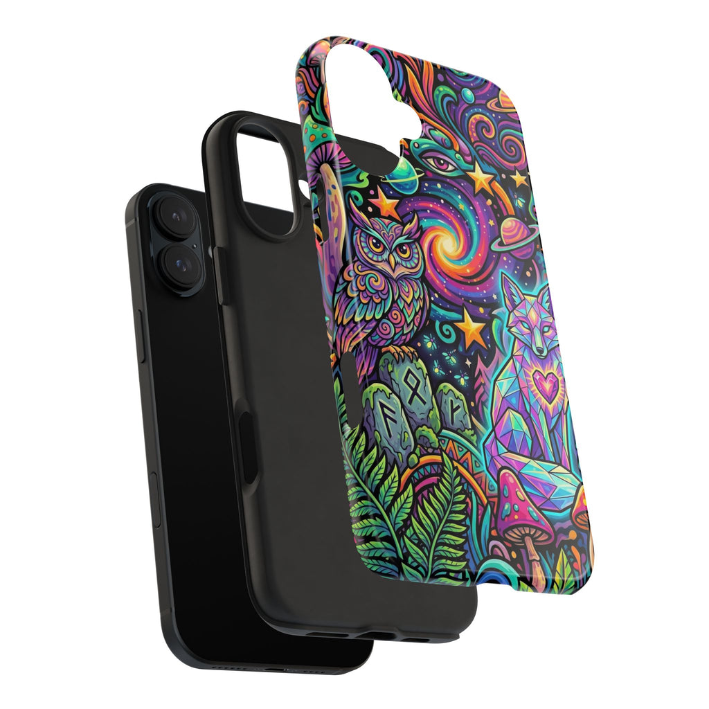 Psychedelic Owl/Wolf Tough Phone Cases