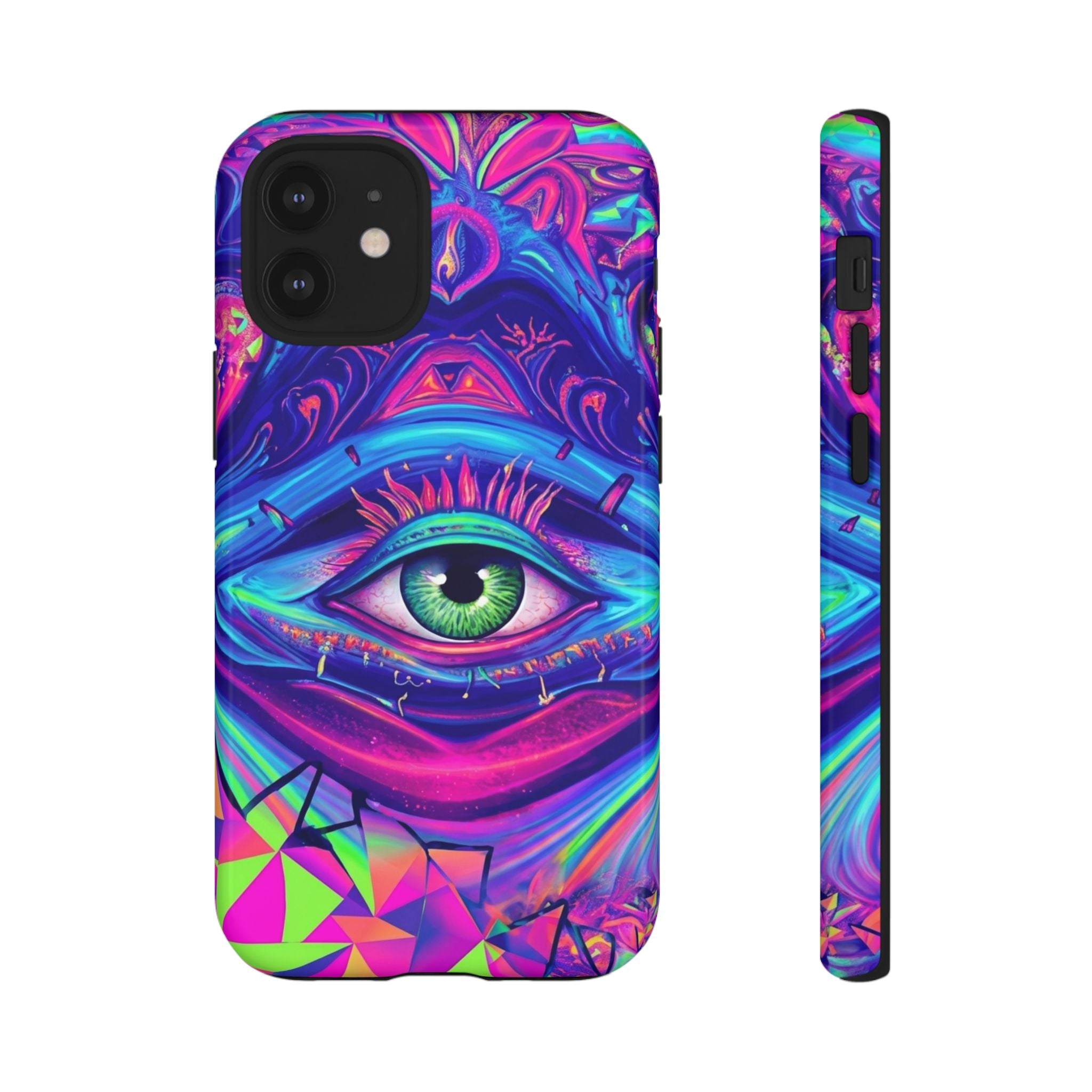 Psychedelic Third Eye Phone Case — Vibrant Retro Trippy Protective Cover