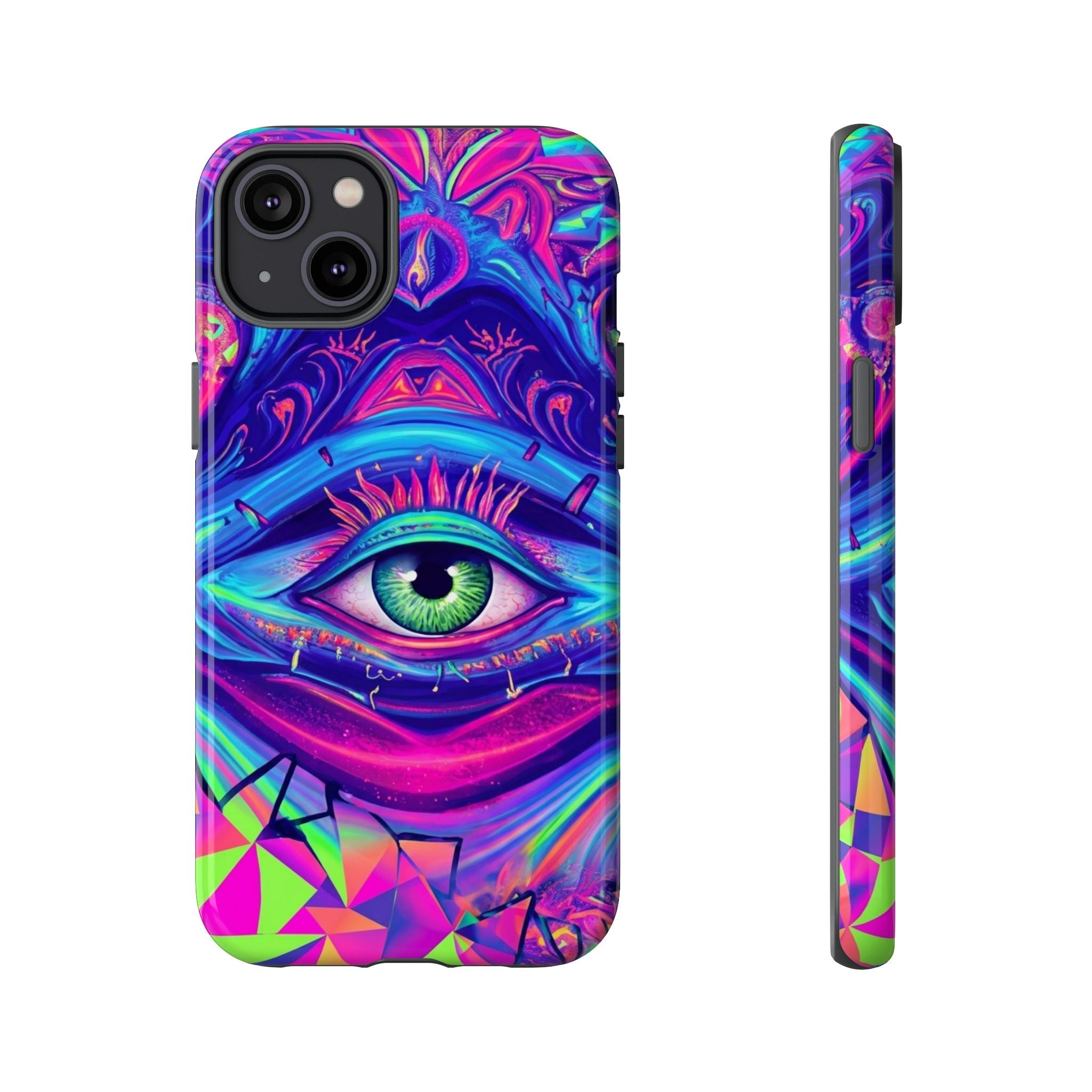 Psychedelic Third Eye Phone Case — Vibrant Retro Trippy Protective Cover