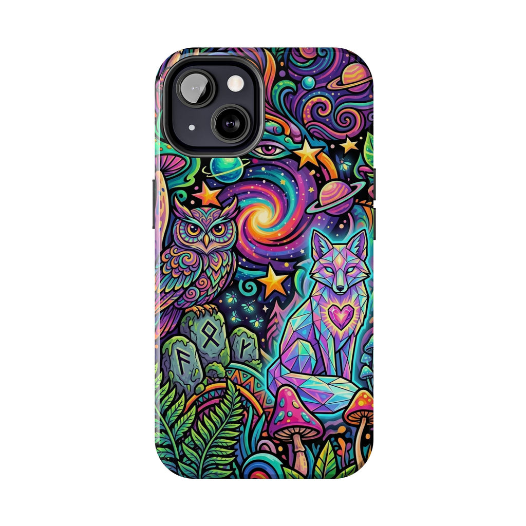 Psychedelic Owl/Wolf Tough Phone Cases