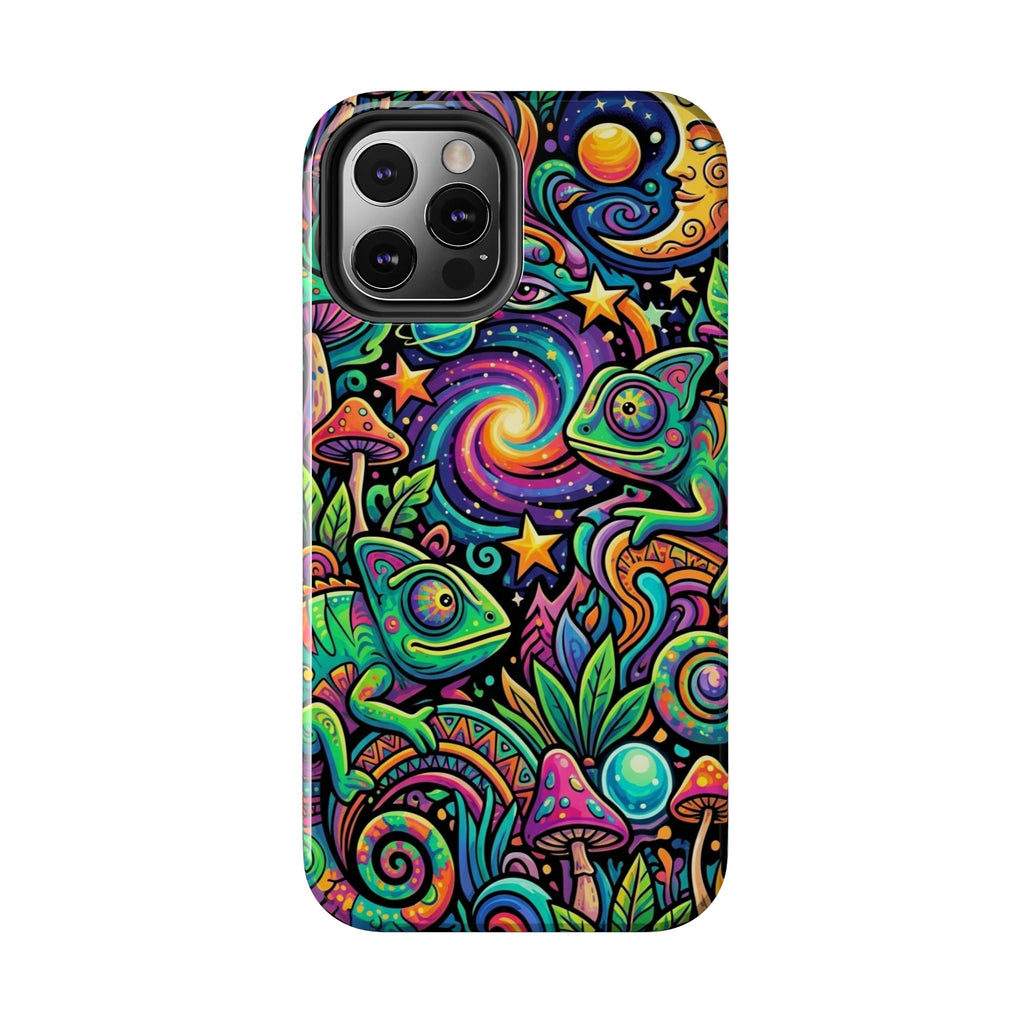 Psychedelic Chameleon Swirl Tough Phone Case