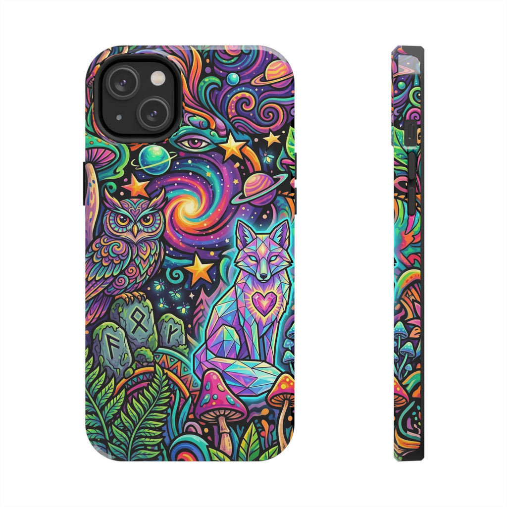 Psychedelic Owl/Wolf Tough Phone Cases
