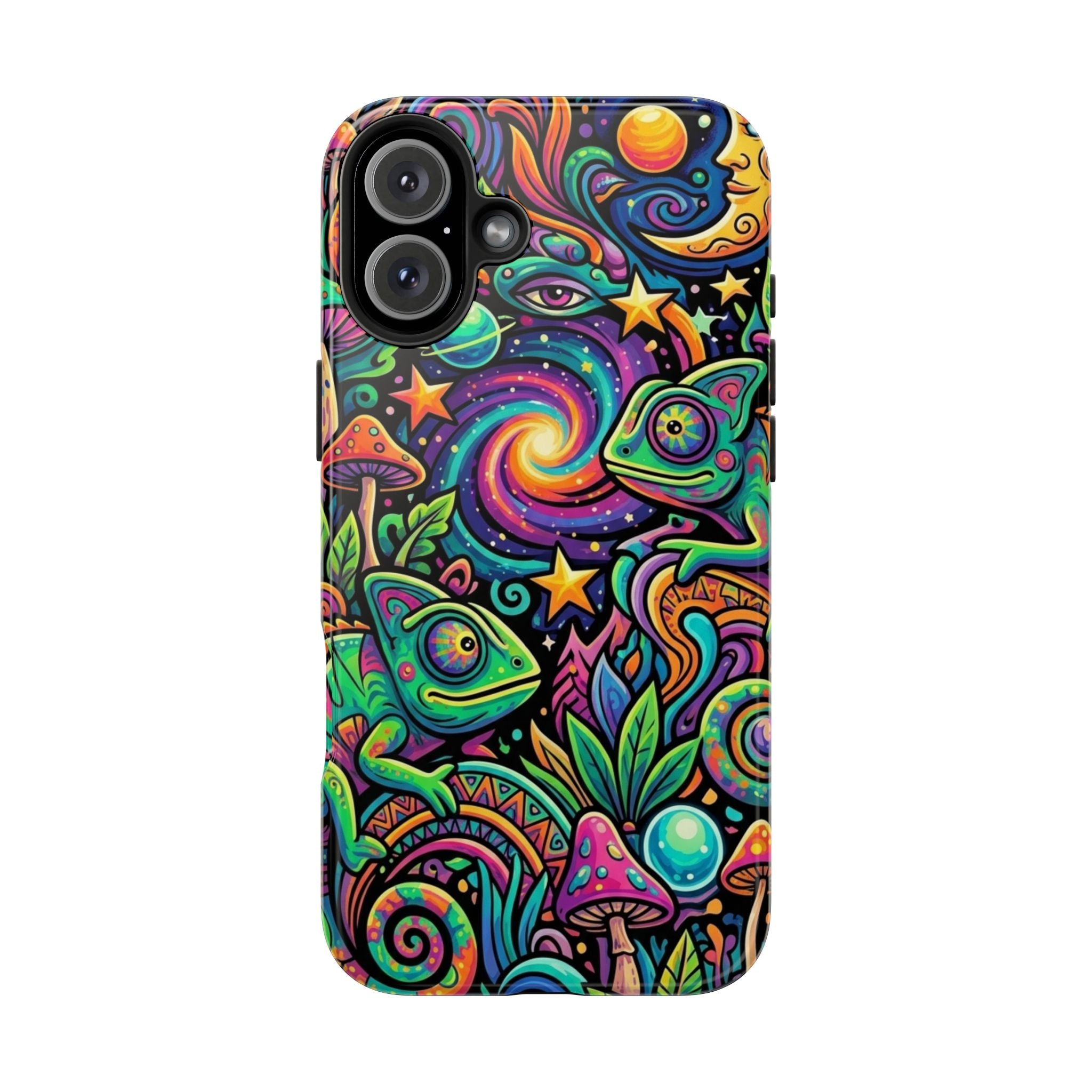 Psychedelic Chameleon Swirl Tough Phone Case