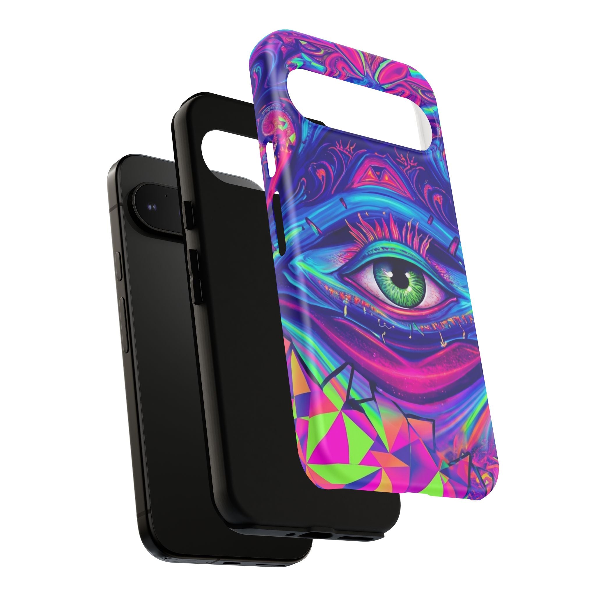 Psychedelic Third Eye Phone Case — Vibrant Retro Trippy Protective Cover