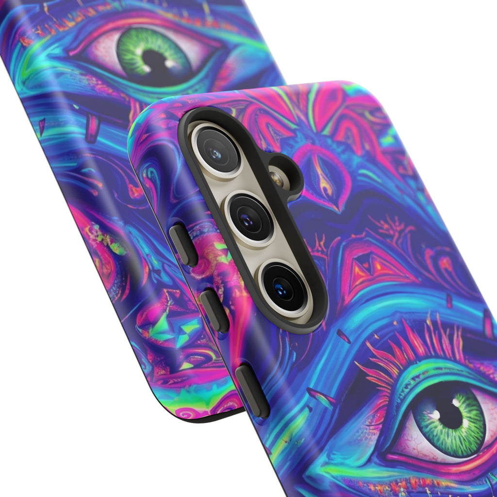 Psychedelic Third Eye Phone Case — Vibrant Retro Trippy Protective Cover