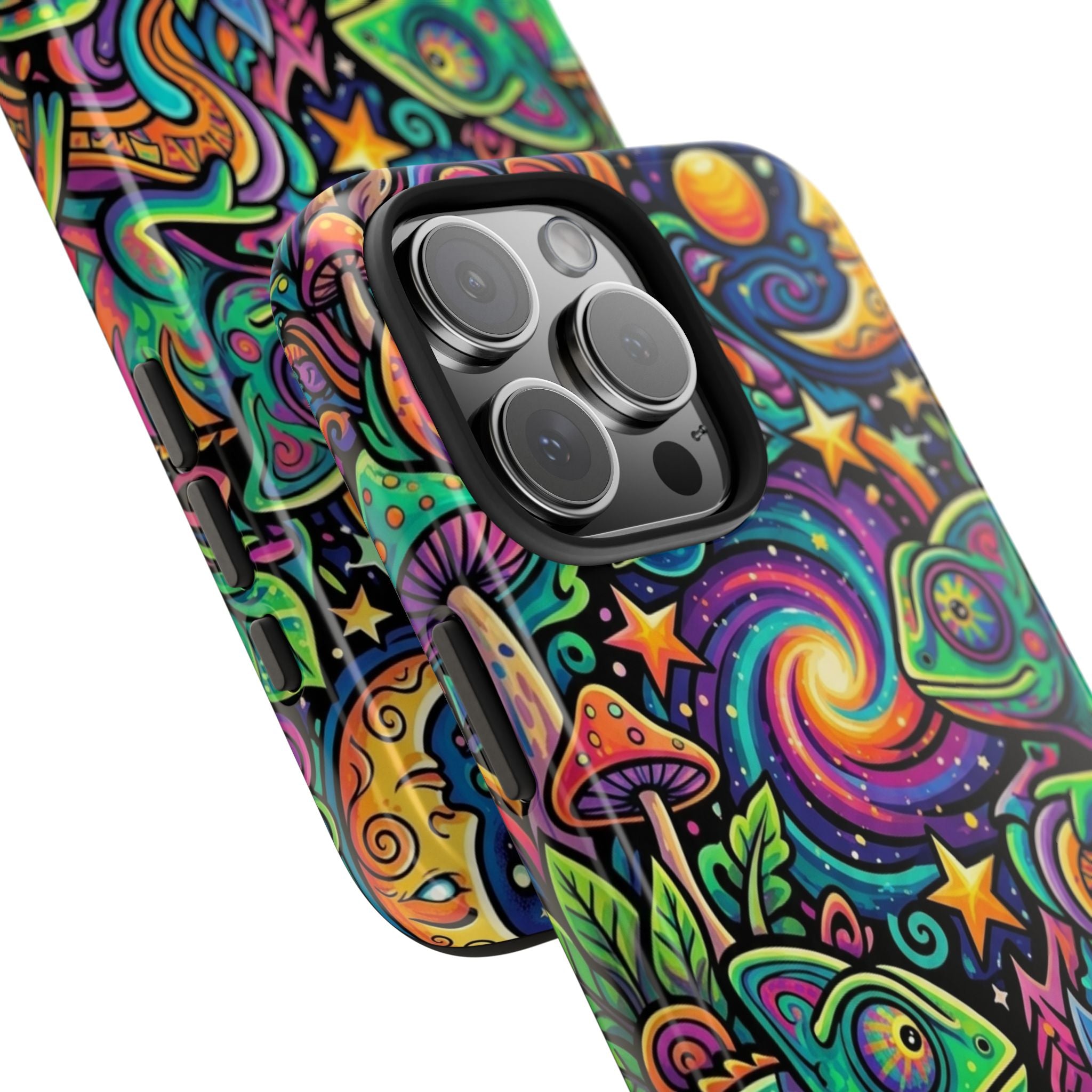 Psychedelic Chameleon Swirl Tough Phone Case