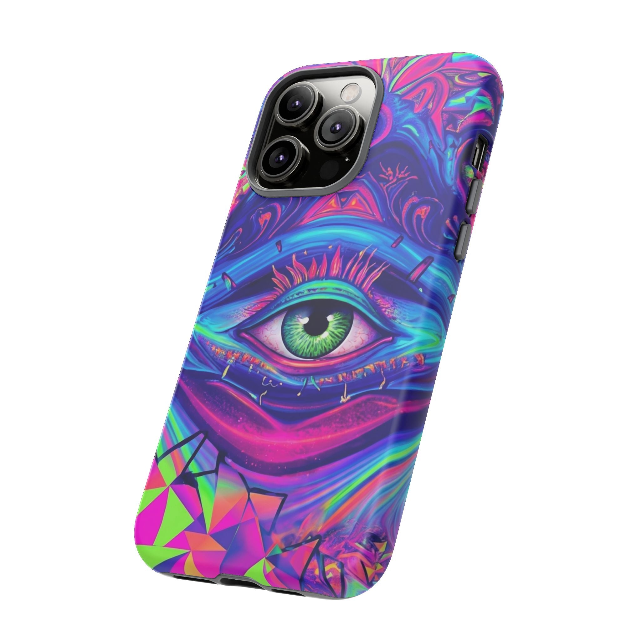Psychedelic Third Eye Phone Case — Vibrant Retro Trippy Protective Cover