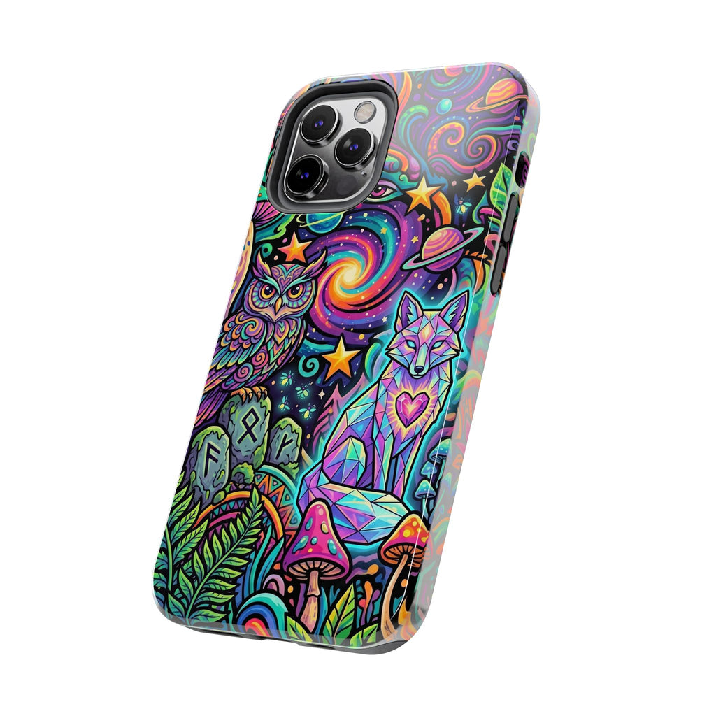Psychedelic Owl/Wolf Tough Phone Cases