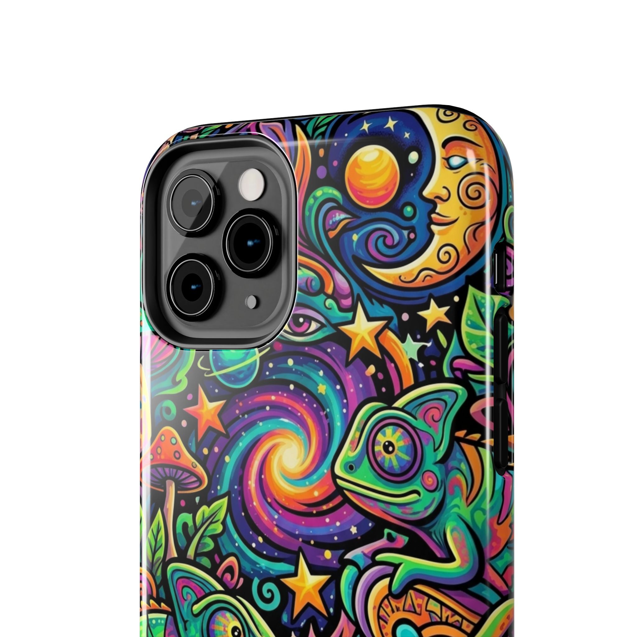 Psychedelic Chameleon Swirl Tough Phone Case