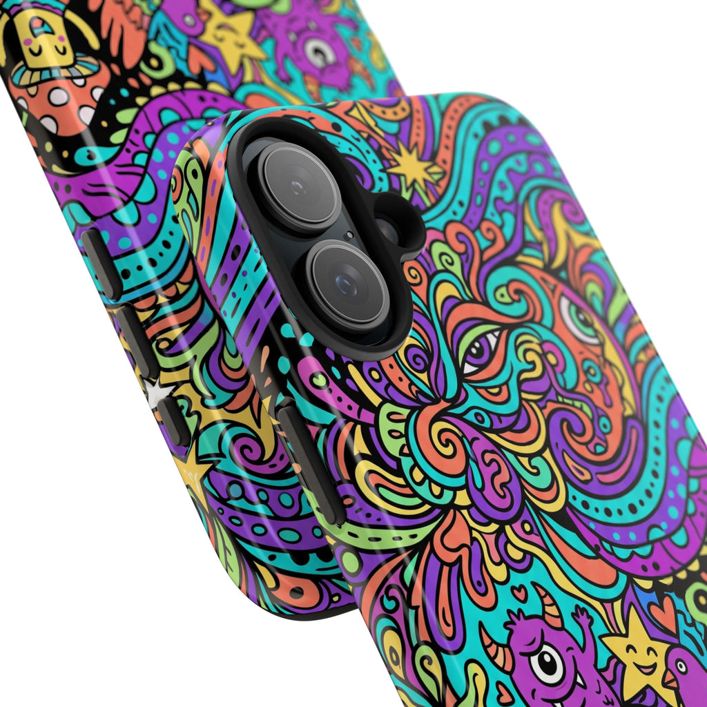 Psychedelic Doodle Wave | Tough Phone Cases