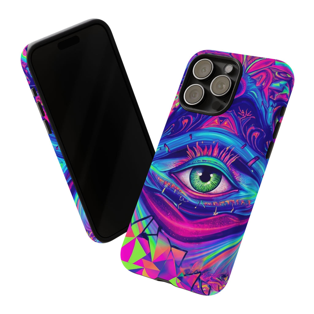 Psychedelic Third Eye Phone Case — Vibrant Retro Trippy Protective Cover