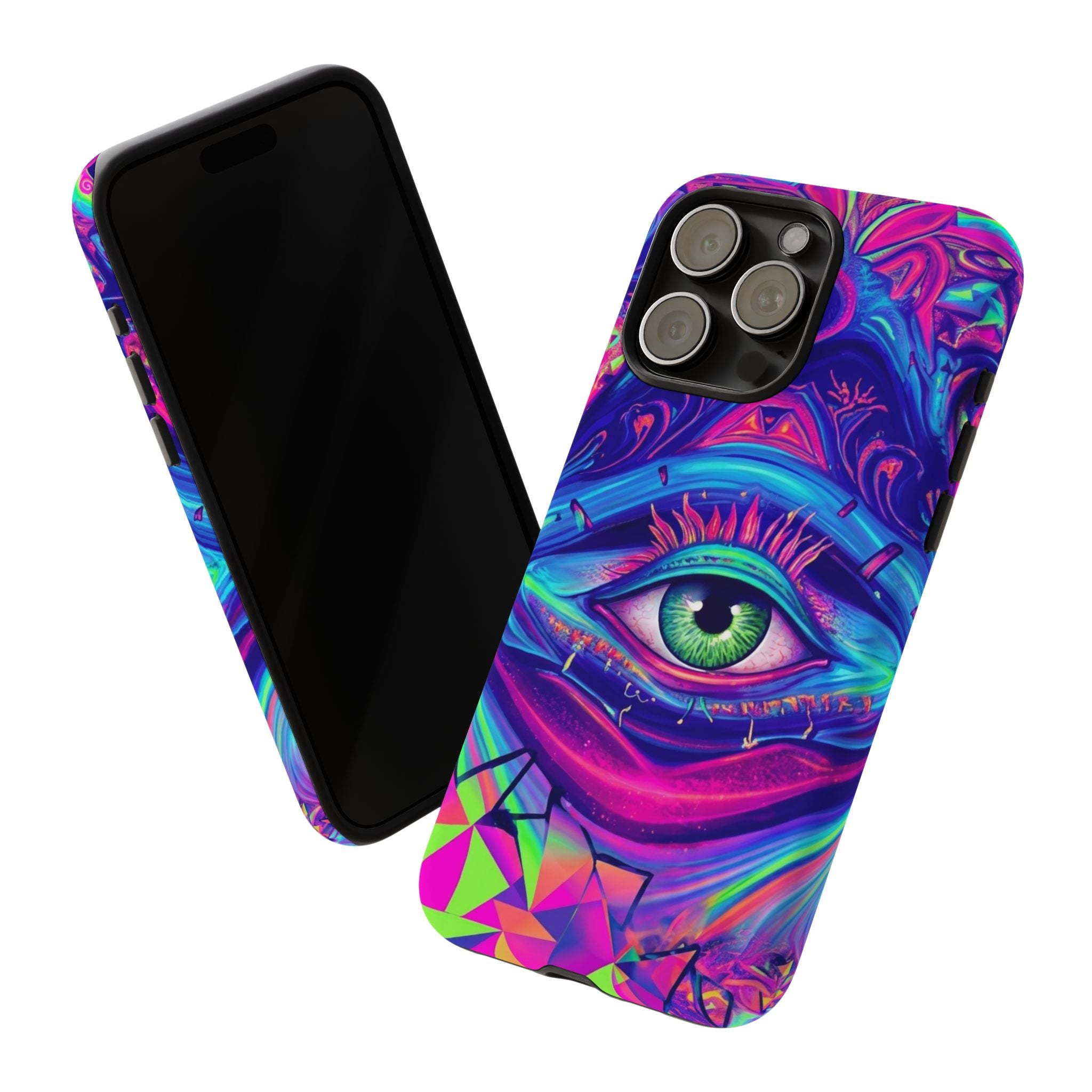Psychedelic Third Eye Phone Case — Vibrant Retro Trippy Protective Cover