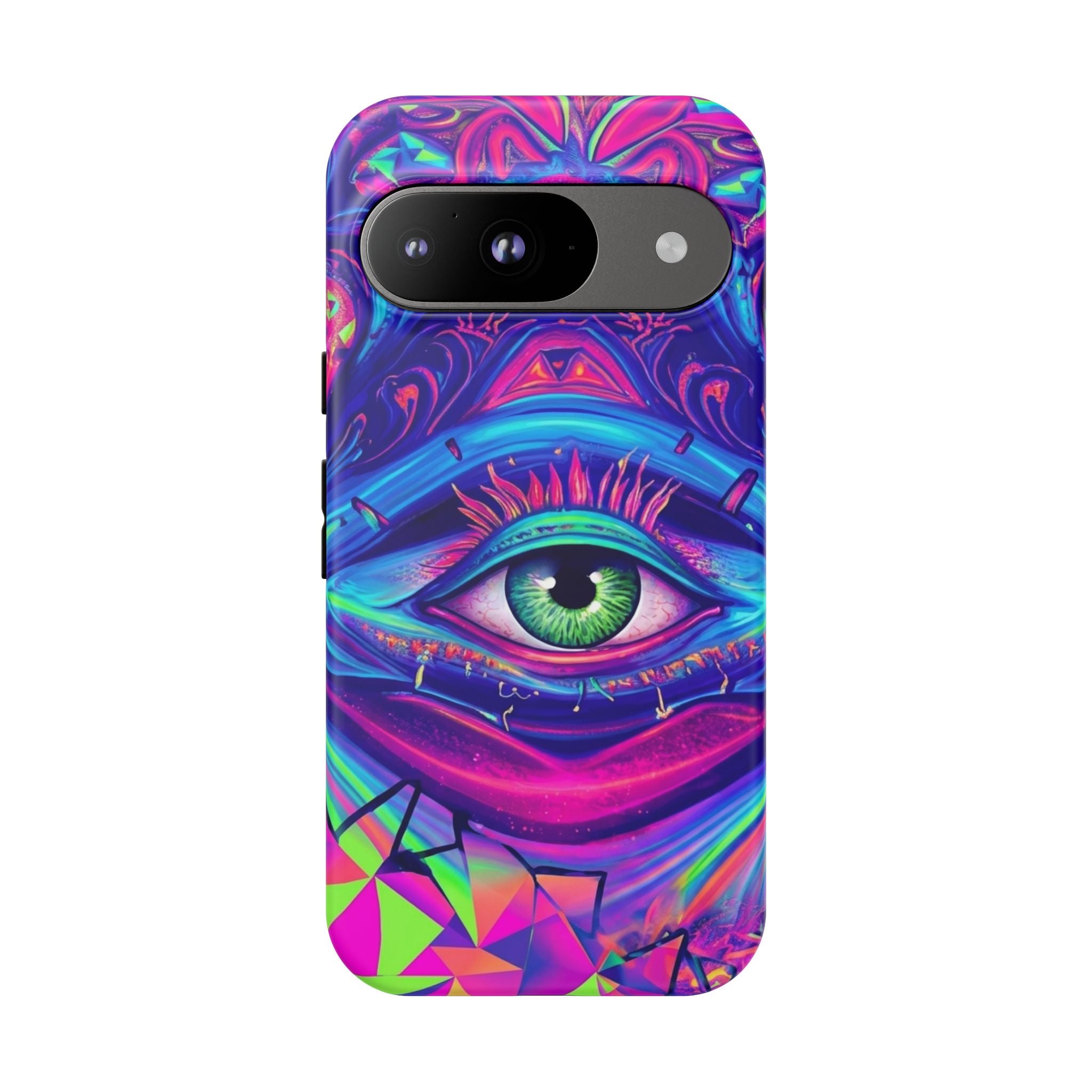 Psychedelic Third Eye Phone Case — Vibrant Retro Trippy Protective Cover