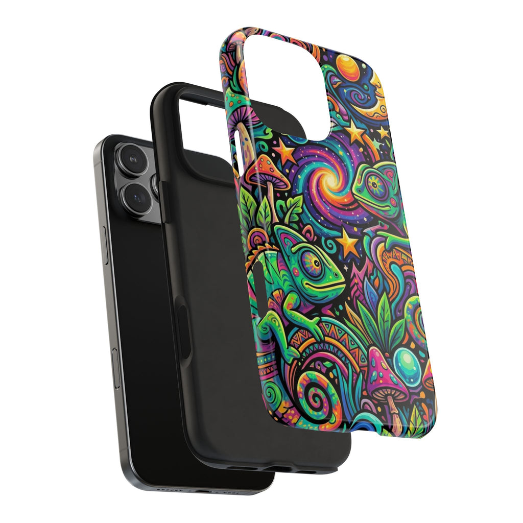 Psychedelic Chameleon Swirl Tough Phone Case