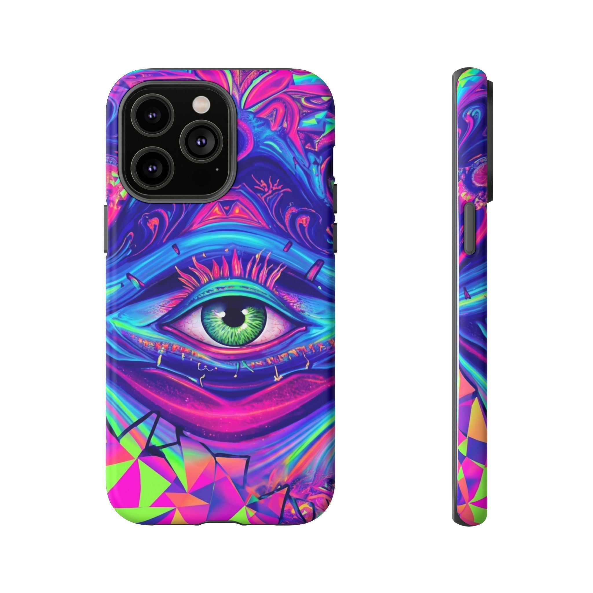Psychedelic Third Eye Phone Case — Vibrant Retro Trippy Protective Cover