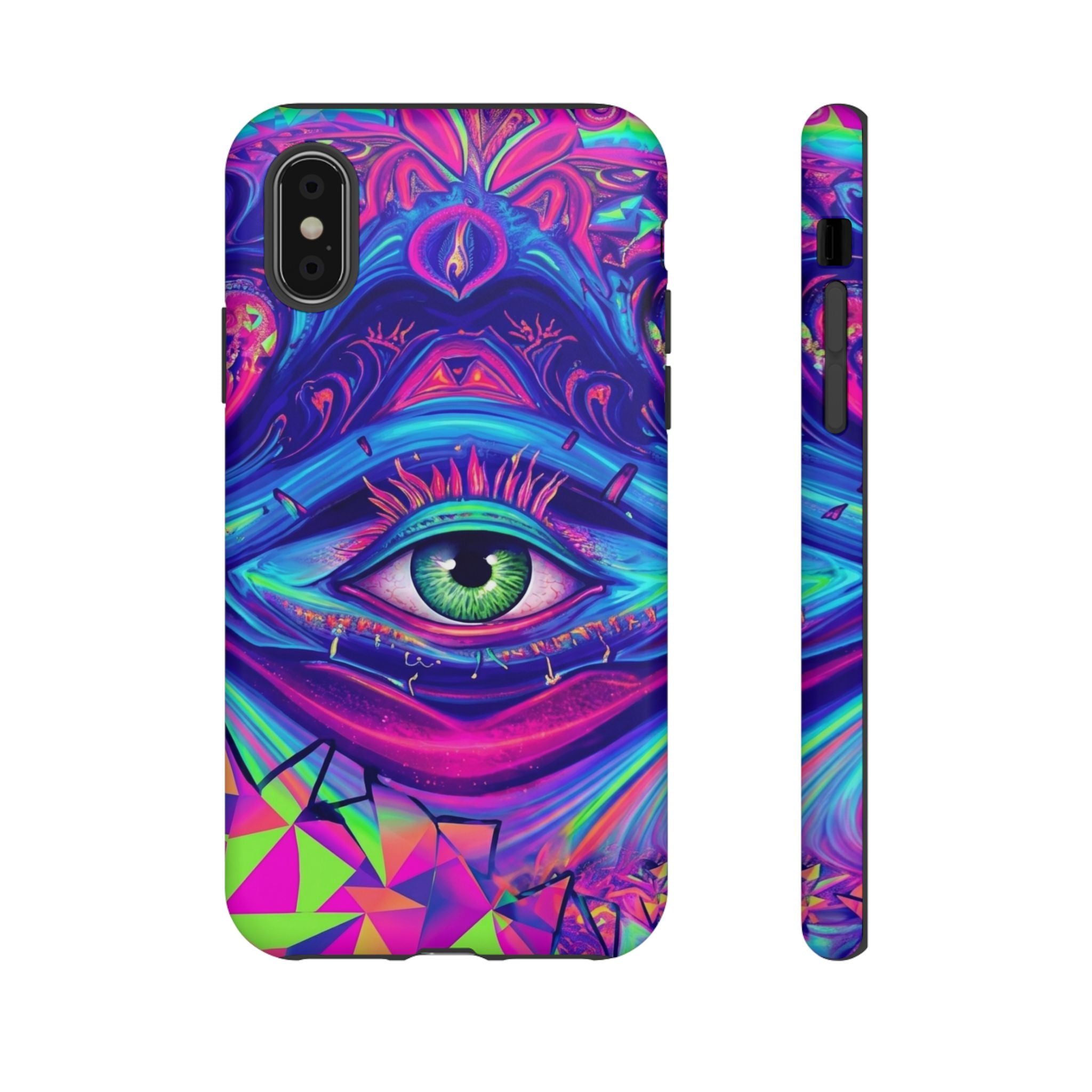 Psychedelic Third Eye Phone Case — Vibrant Retro Trippy Protective Cover