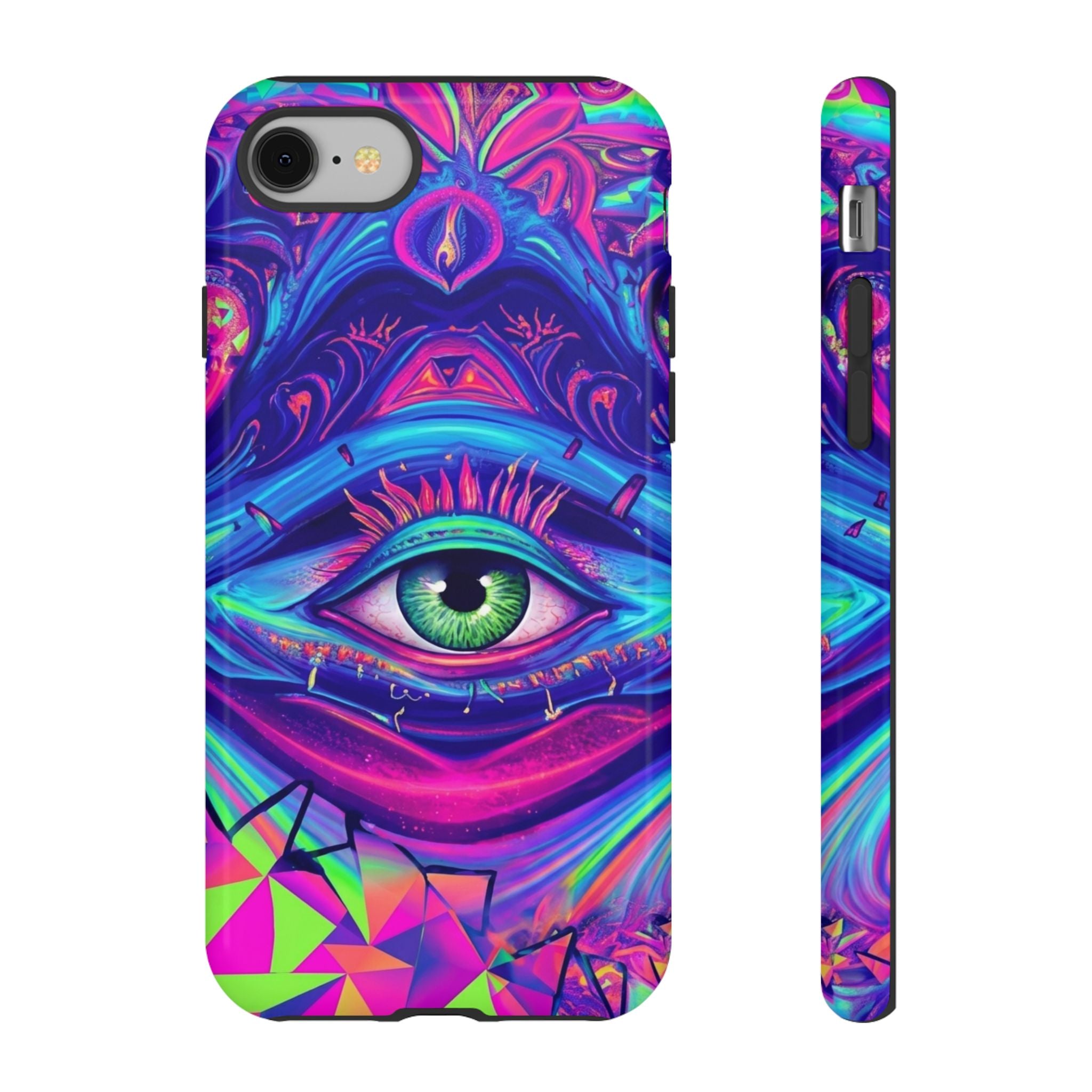 Psychedelic Third Eye Phone Case — Vibrant Retro Trippy Protective Cover