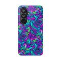 Abstract Stained Glass Swirl Phone Case — Colorful Geometric Tough Cover