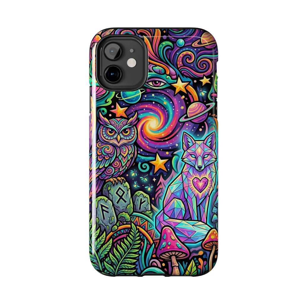 Psychedelic Owl/Wolf Tough Phone Cases
