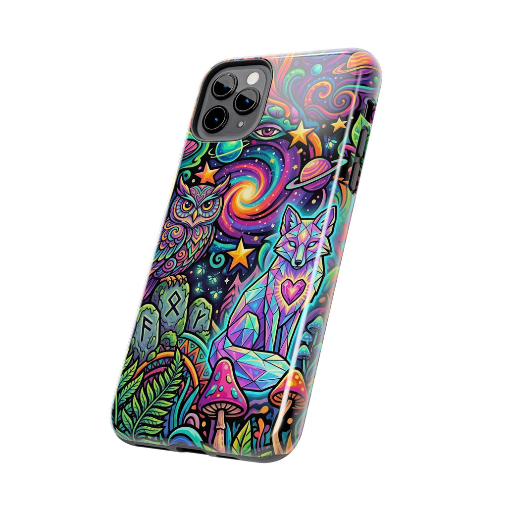 Psychedelic Owl/Wolf Tough Phone Cases