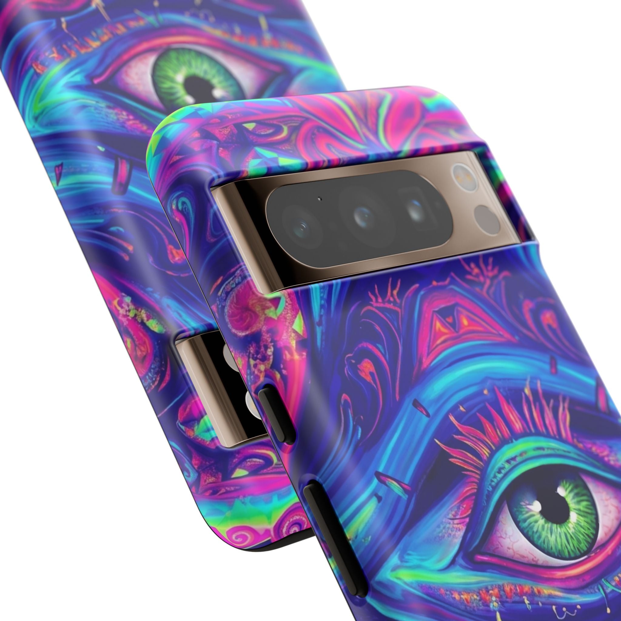 Psychedelic Third Eye Phone Case — Vibrant Retro Trippy Protective Cover
