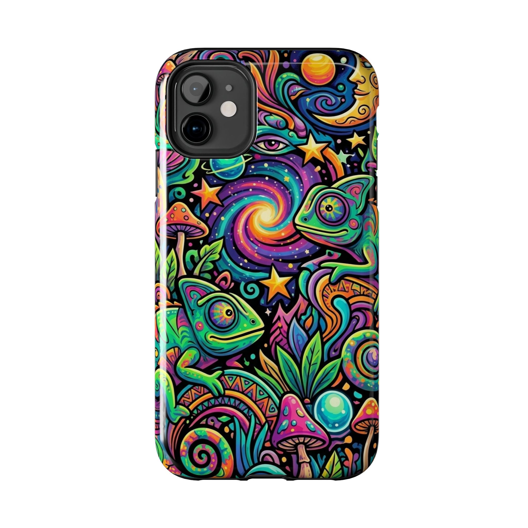 Psychedelic Chameleon Swirl Tough Phone Case